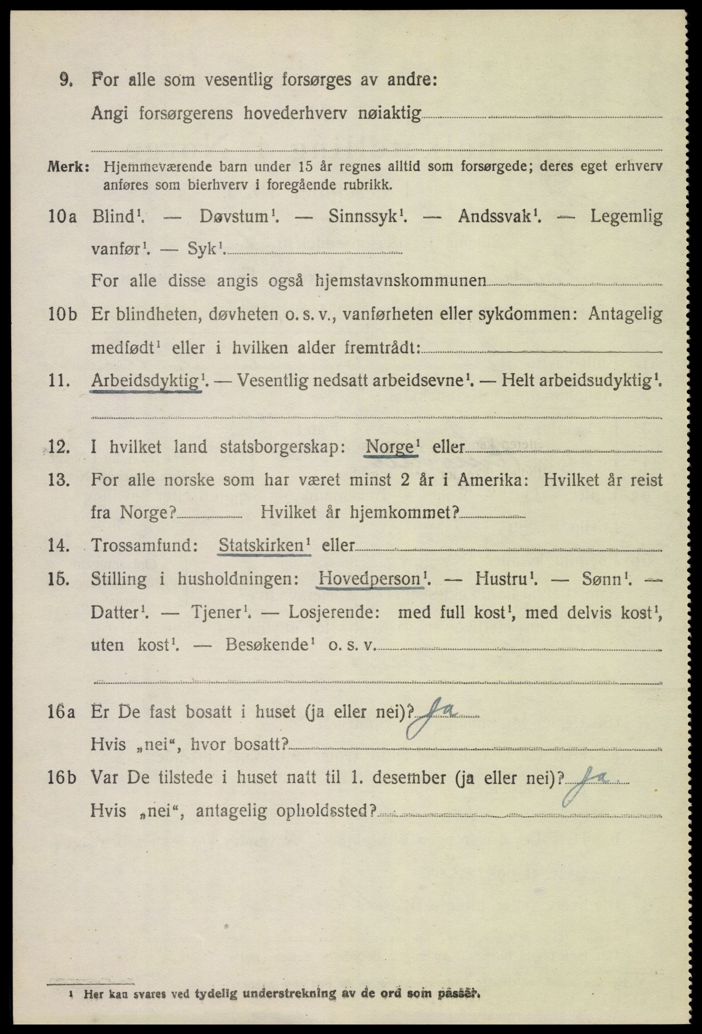 SAH, 1920 census for Nord-Fron, 1920, p. 9403