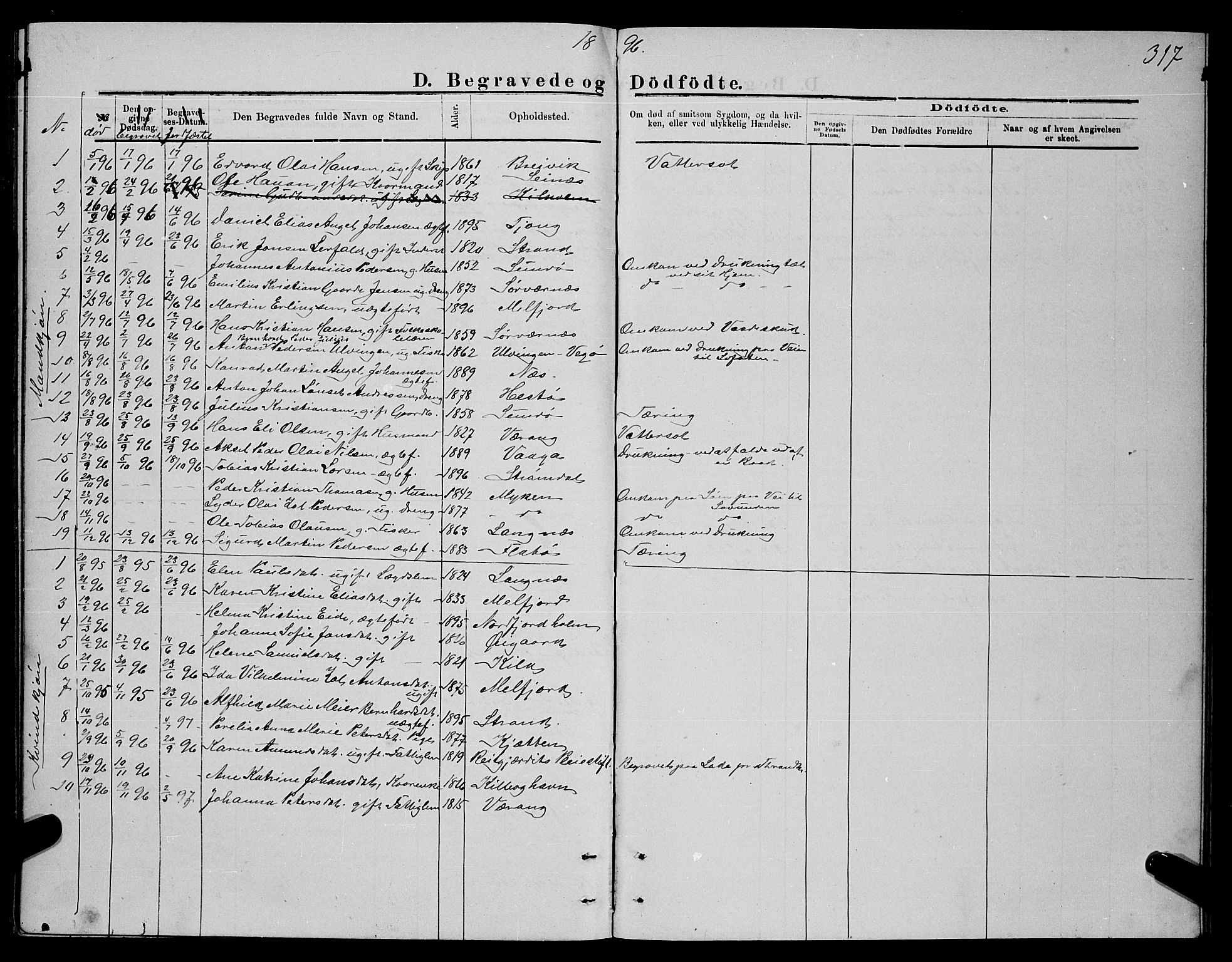 Ministerialprotokoller, klokkerbøker og fødselsregistre - Nordland, SAT/A-1459/841/L0620: Parish register (copy) no. 841C04, 1877-1896, p. 317