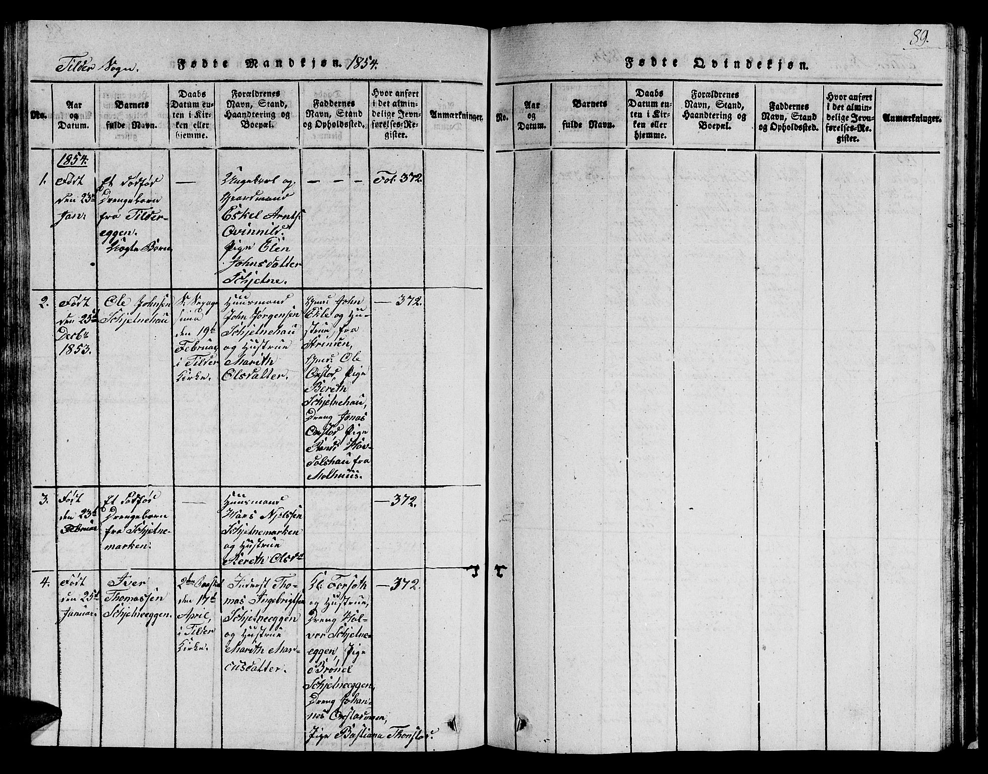 Ministerialprotokoller, klokkerbøker og fødselsregistre - Sør-Trøndelag, SAT/A-1456/621/L0458: Parish register (copy) no. 621C01, 1816-1865, p. 89