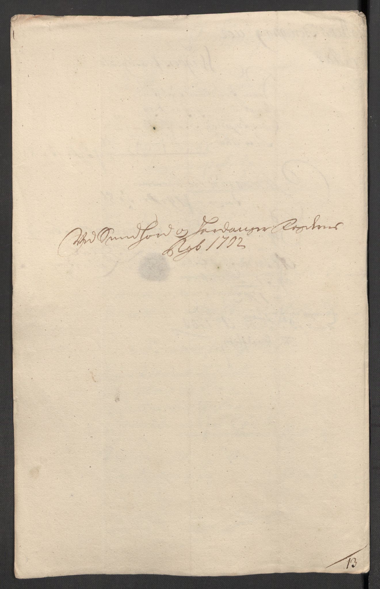 Rentekammeret inntil 1814, Reviderte regnskaper, Fogderegnskap, AV/RA-EA-4092/R48/L2980: Fogderegnskap Sunnhordland og Hardanger, 1702, p. 153