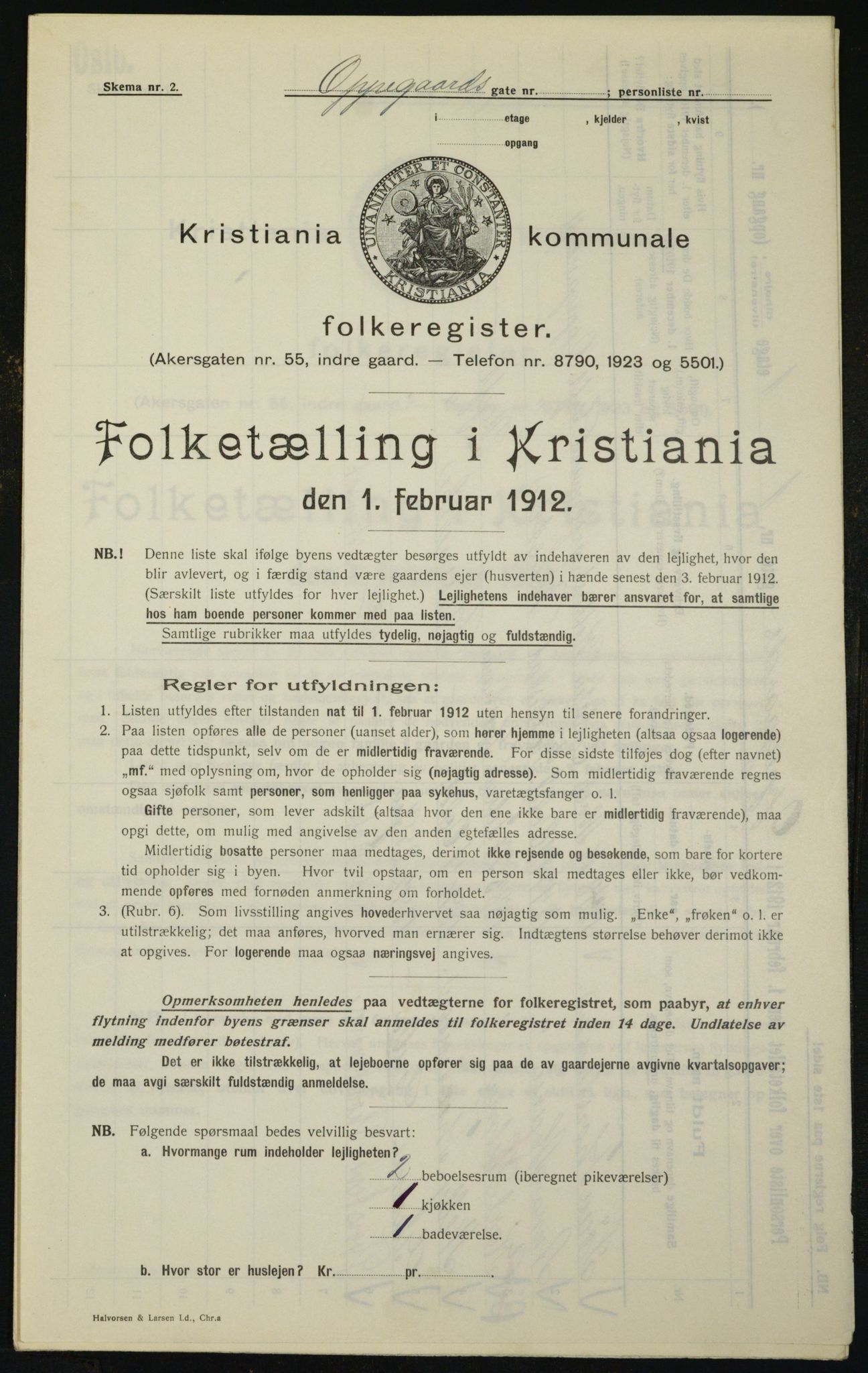 OBA, Municipal Census 1912 for Kristiania, 1912, p. 76296