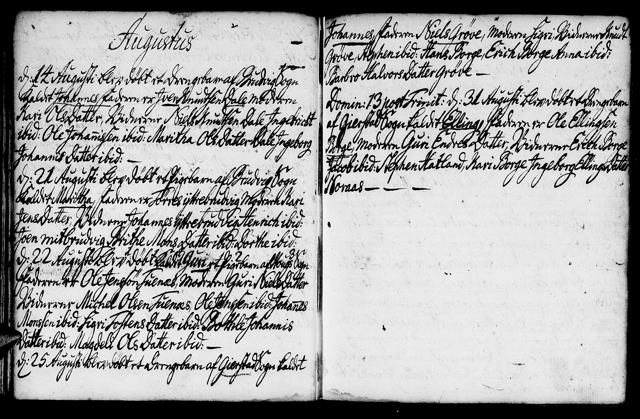 Haus sokneprestembete, AV/SAB-A-75601/H/Haa: Parish register (official) no. A 8, 1754-1769, p. 27