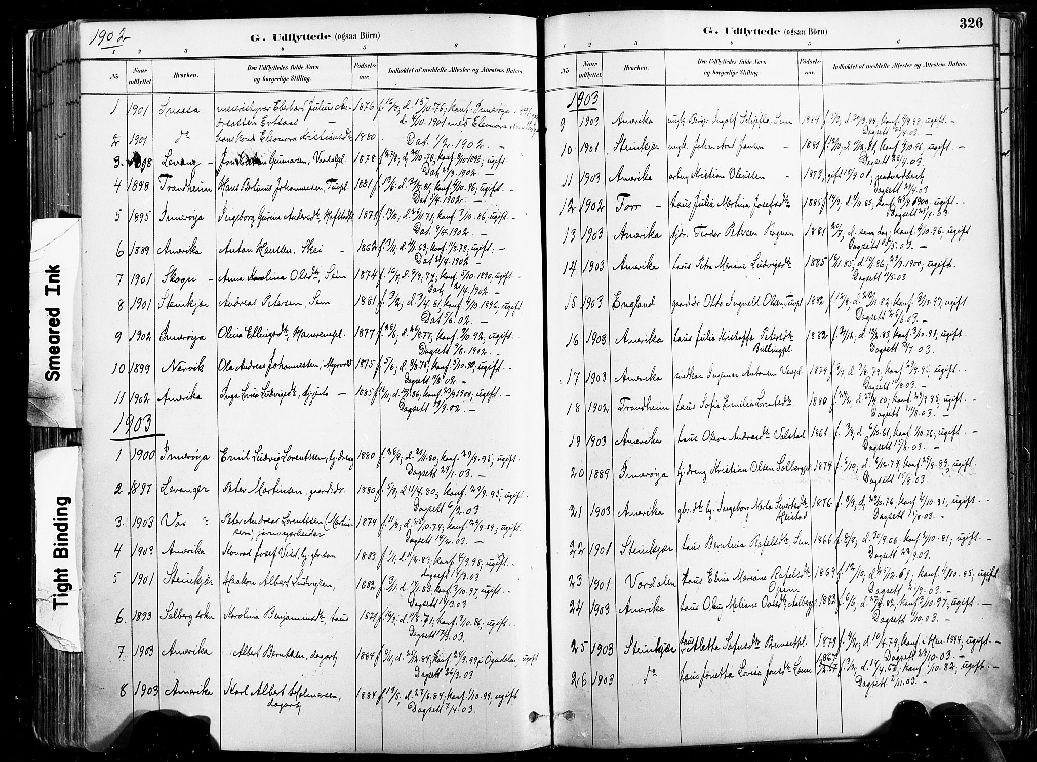 Ministerialprotokoller, klokkerbøker og fødselsregistre - Nord-Trøndelag, SAT/A-1458/735/L0351: Parish register (official) no. 735A10, 1884-1908, p. 326