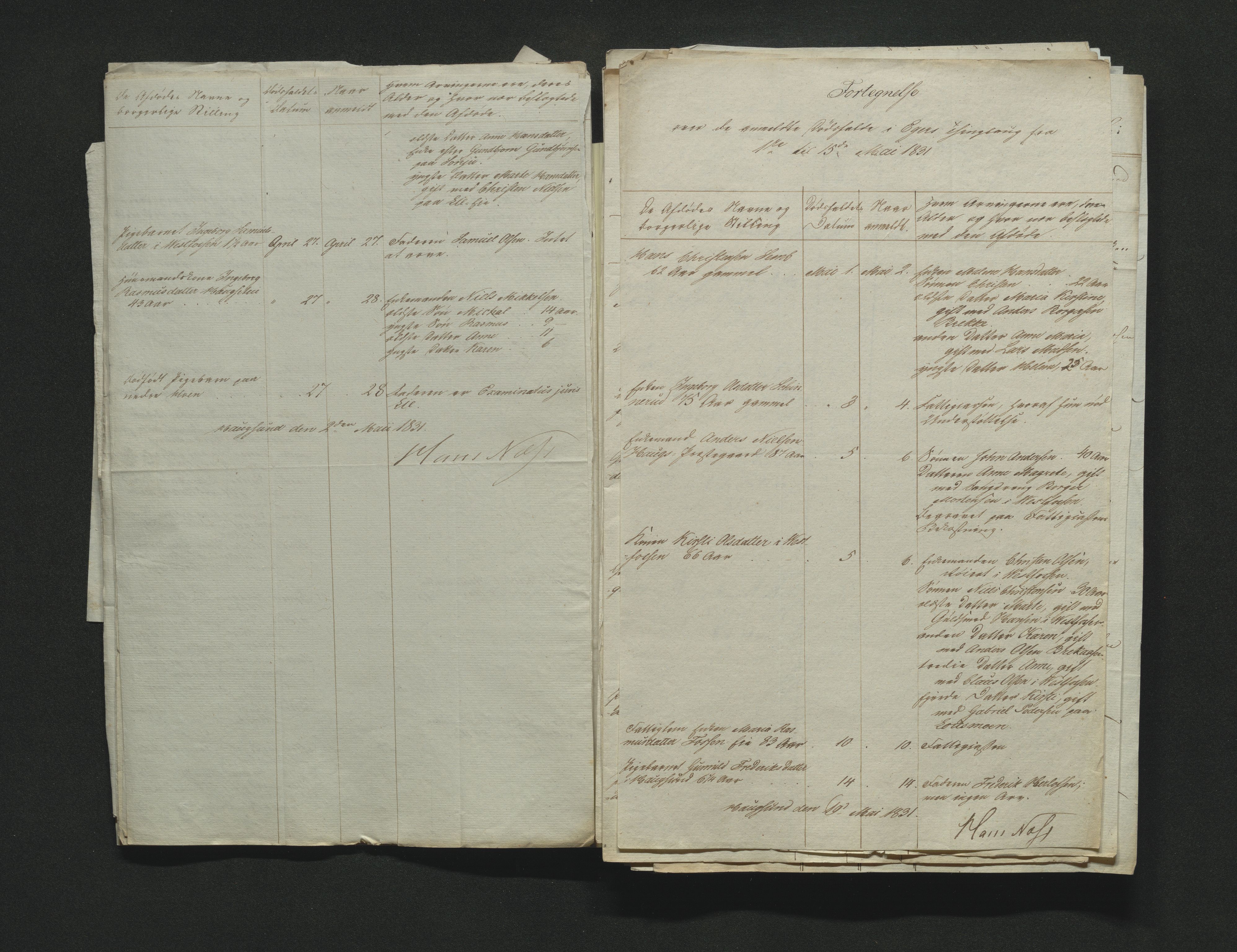 Eiker, Modum og Sigdal sorenskriveri, AV/SAKO-A-123/H/Ha/Hab/L0003: Dødsfallsmeldinger, 1830-1833