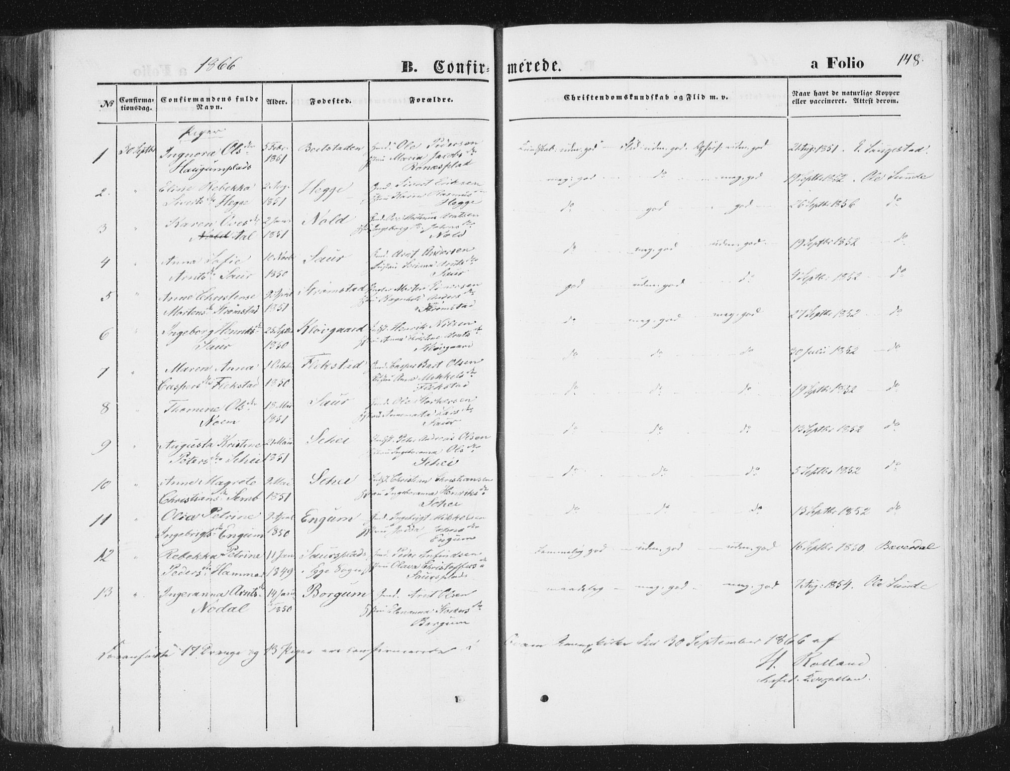 Ministerialprotokoller, klokkerbøker og fødselsregistre - Nord-Trøndelag, AV/SAT-A-1458/746/L0447: Parish register (official) no. 746A06, 1860-1877, p. 148