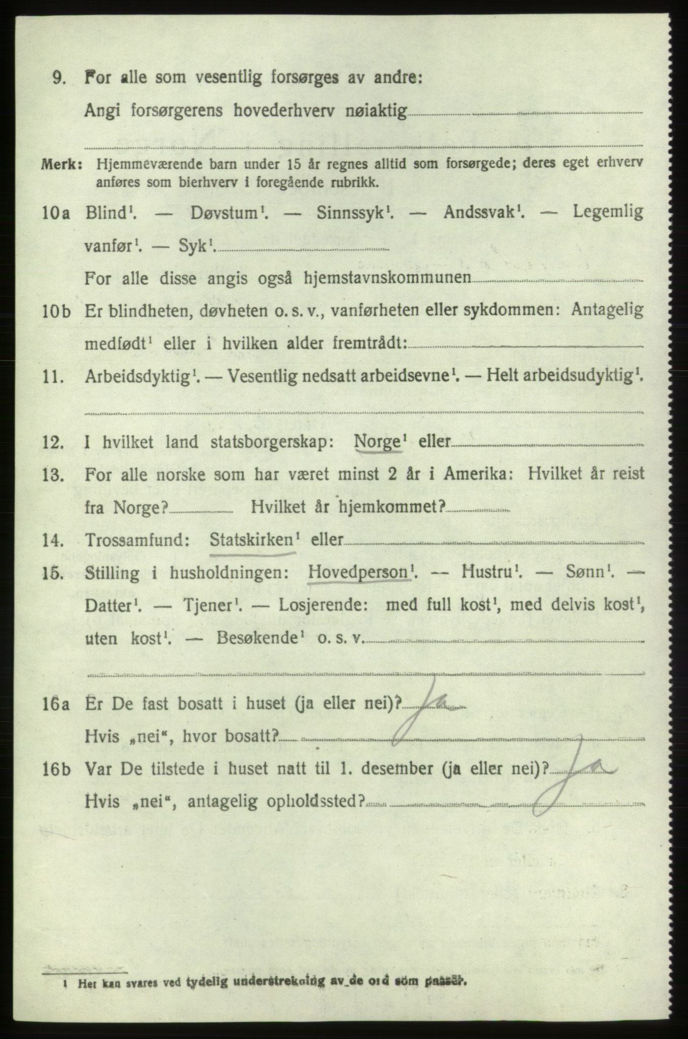 SAB, 1920 census for Valestrand, 1920, p. 1972