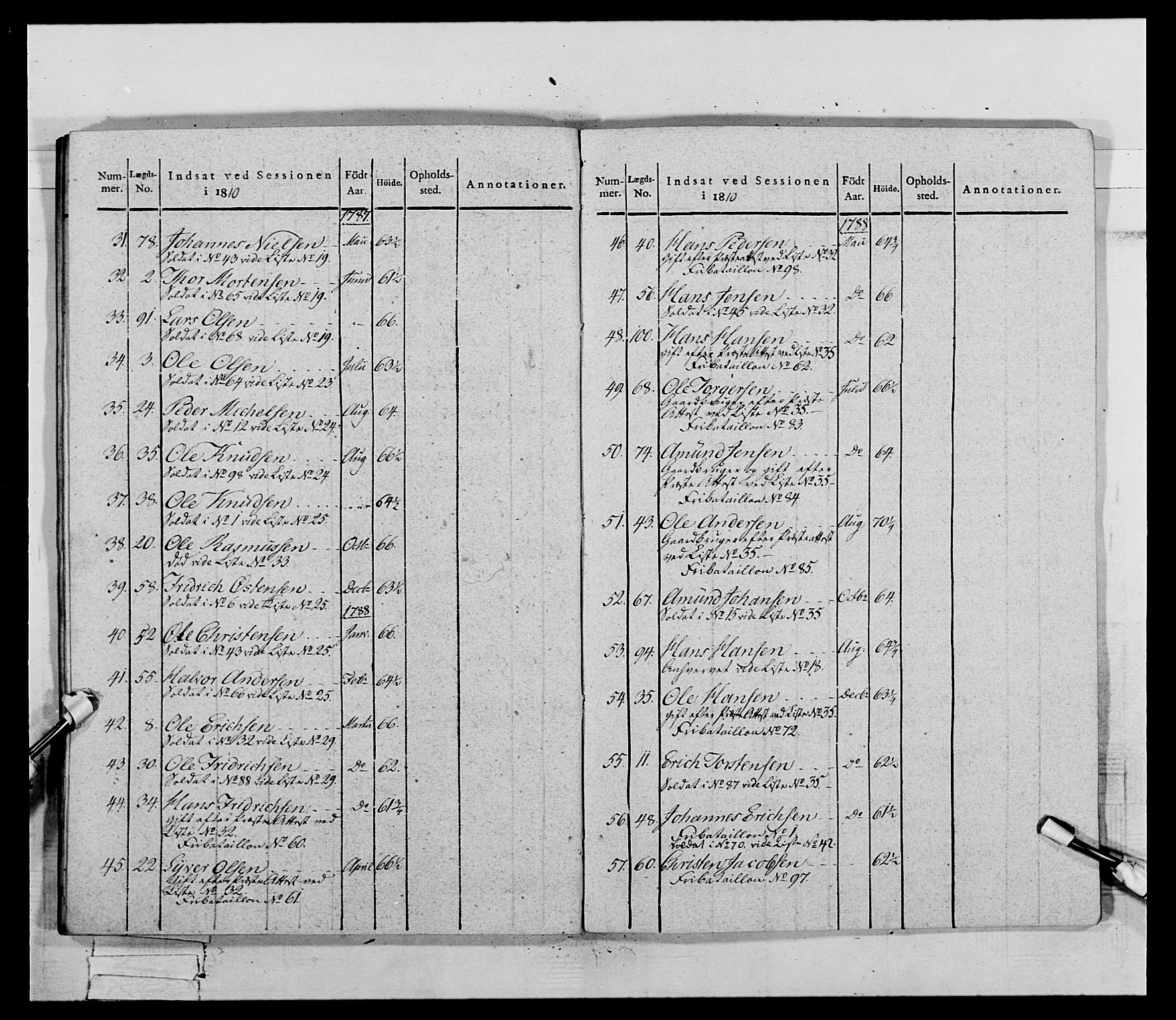 Generalitets- og kommissariatskollegiet, Det kongelige norske kommissariatskollegium, AV/RA-EA-5420/E/Eh/L0069: Opplandske gevorbne infanteriregiment, 1810-1818, p. 457