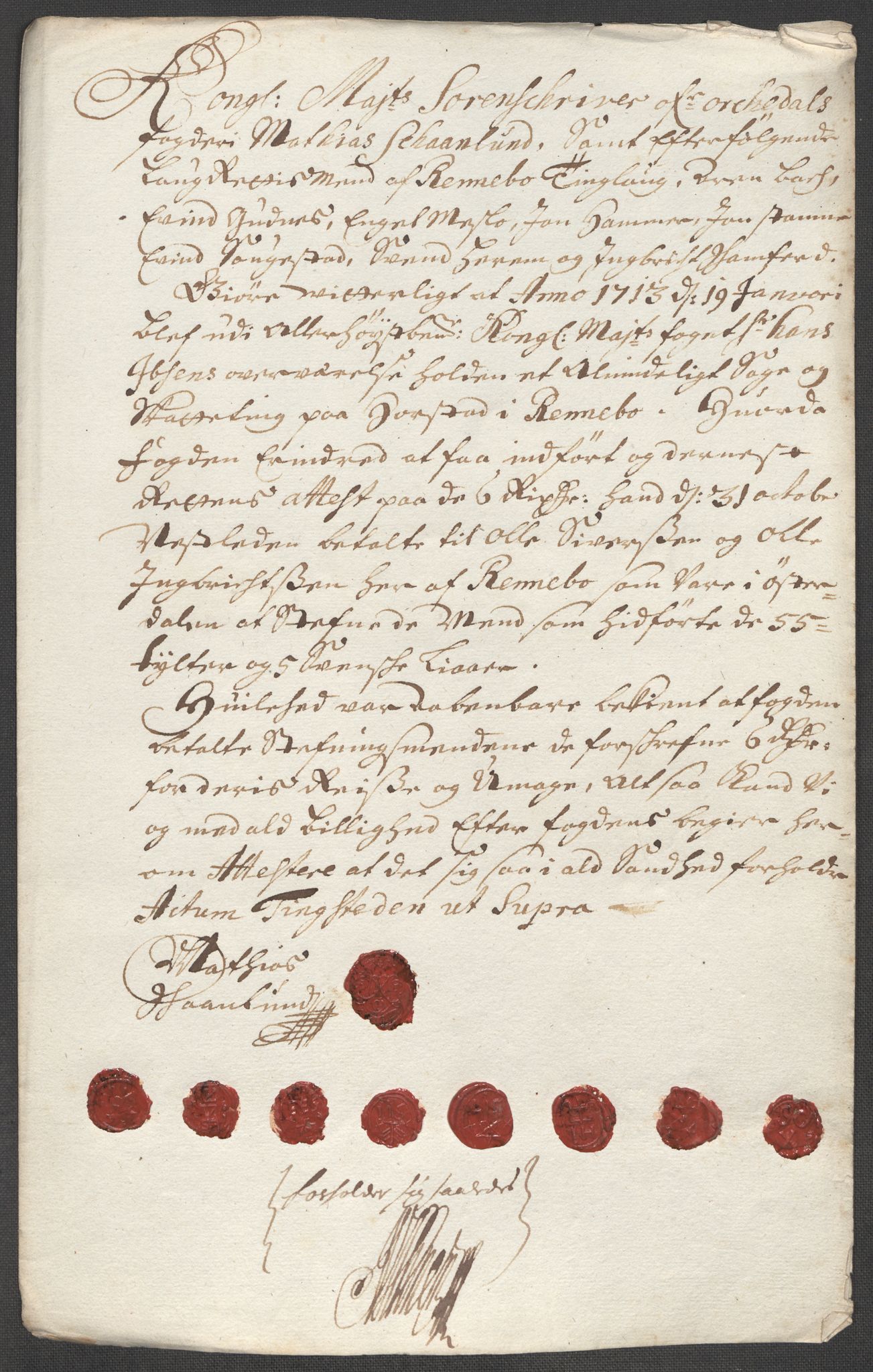 Rentekammeret inntil 1814, Reviderte regnskaper, Fogderegnskap, RA/EA-4092/R60/L3963: Fogderegnskap Orkdal og Gauldal, 1712, p. 452
