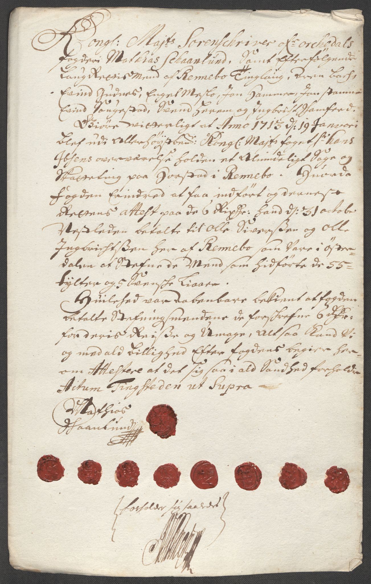 Rentekammeret inntil 1814, Reviderte regnskaper, Fogderegnskap, AV/RA-EA-4092/R60/L3963: Fogderegnskap Orkdal og Gauldal, 1712, p. 452