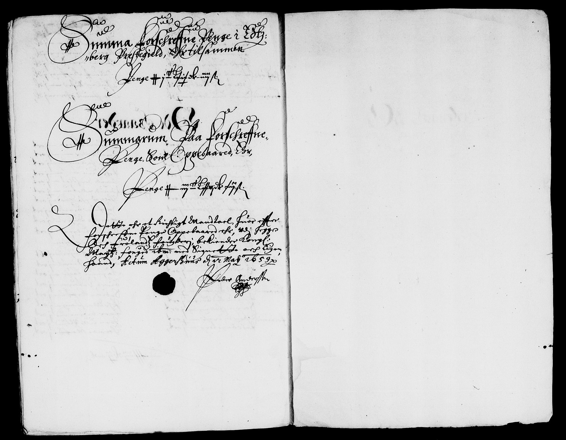 Rentekammeret inntil 1814, Reviderte regnskaper, Lensregnskaper, AV/RA-EA-5023/R/Rb/Rba/L0248: Akershus len, 1658-1659