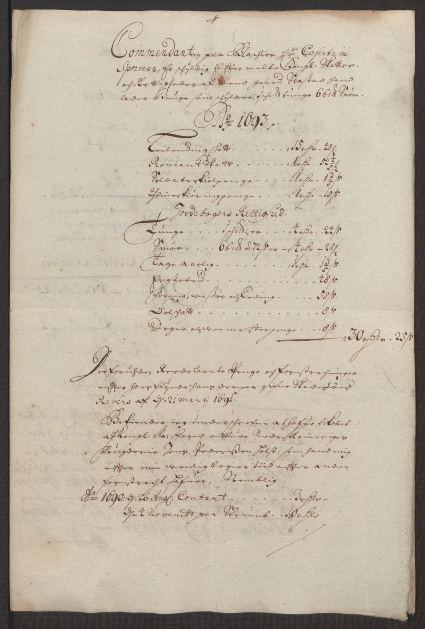 Rentekammeret inntil 1814, Reviderte regnskaper, Fogderegnskap, AV/RA-EA-4092/R11/L0579: Fogderegnskap Nedre Romerike, 1694-1695, p. 221