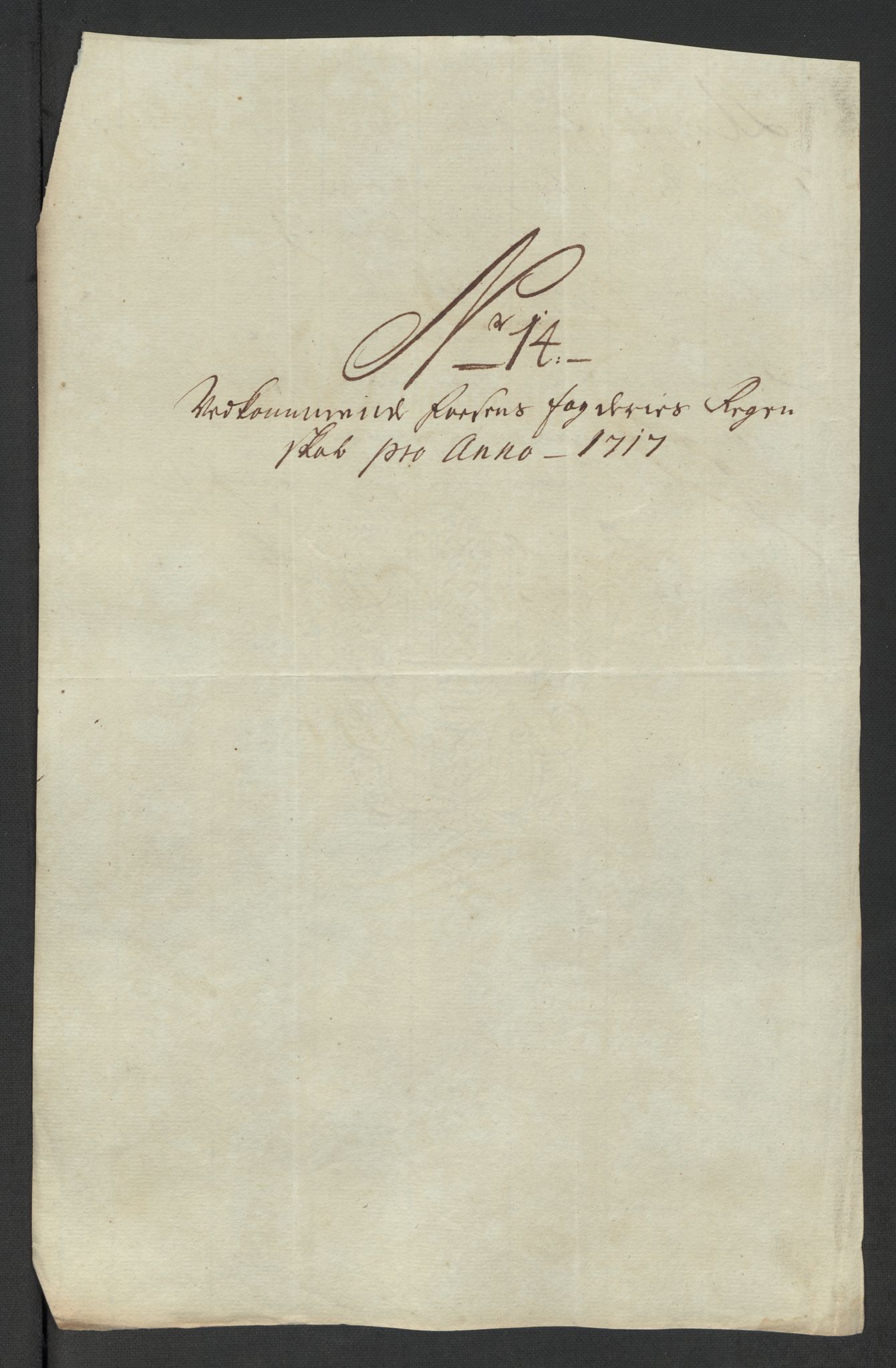 Rentekammeret inntil 1814, Reviderte regnskaper, Fogderegnskap, AV/RA-EA-4092/R57/L3865: Fogderegnskap Fosen, 1717, p. 135