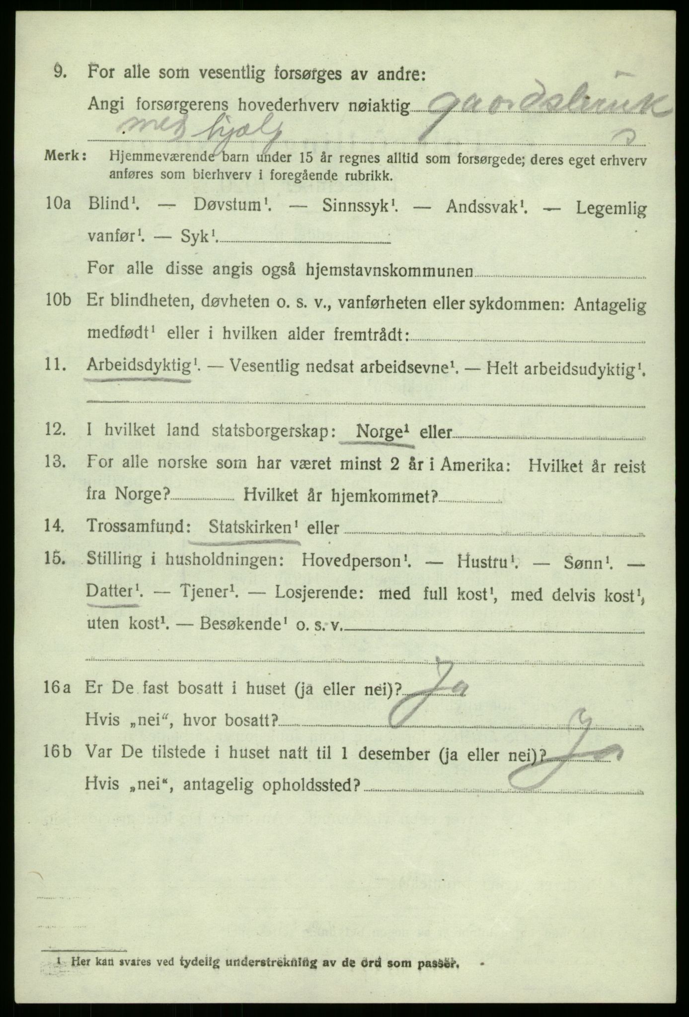 SAB, 1920 census for Fana, 1920, p. 4046