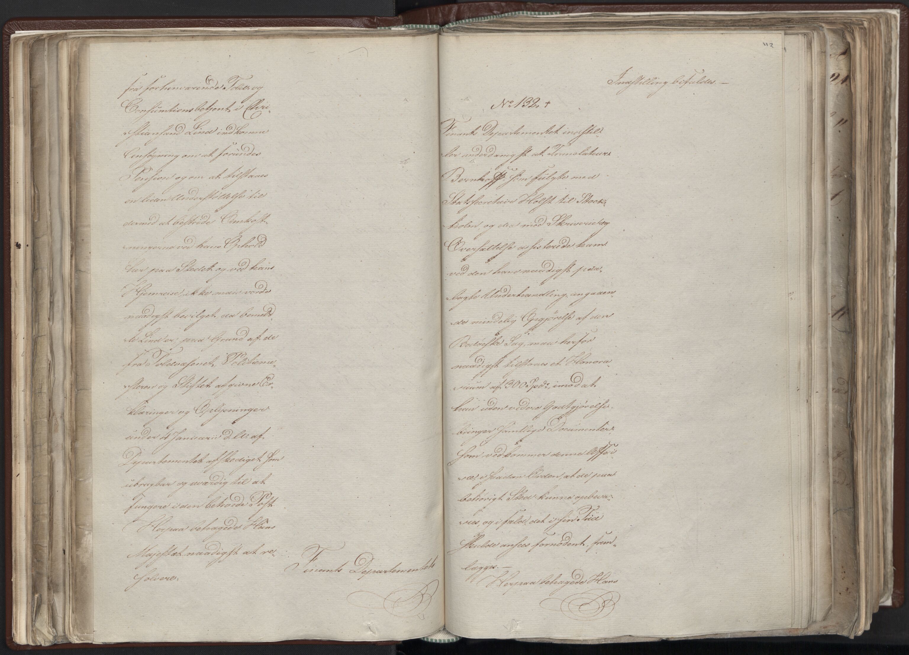 Statsrådssekretariatet, AV/RA-S-1001/A/Ab/L0012: Kgl. res. nr. 5679-6008 II, 1821, p. 111b-112a