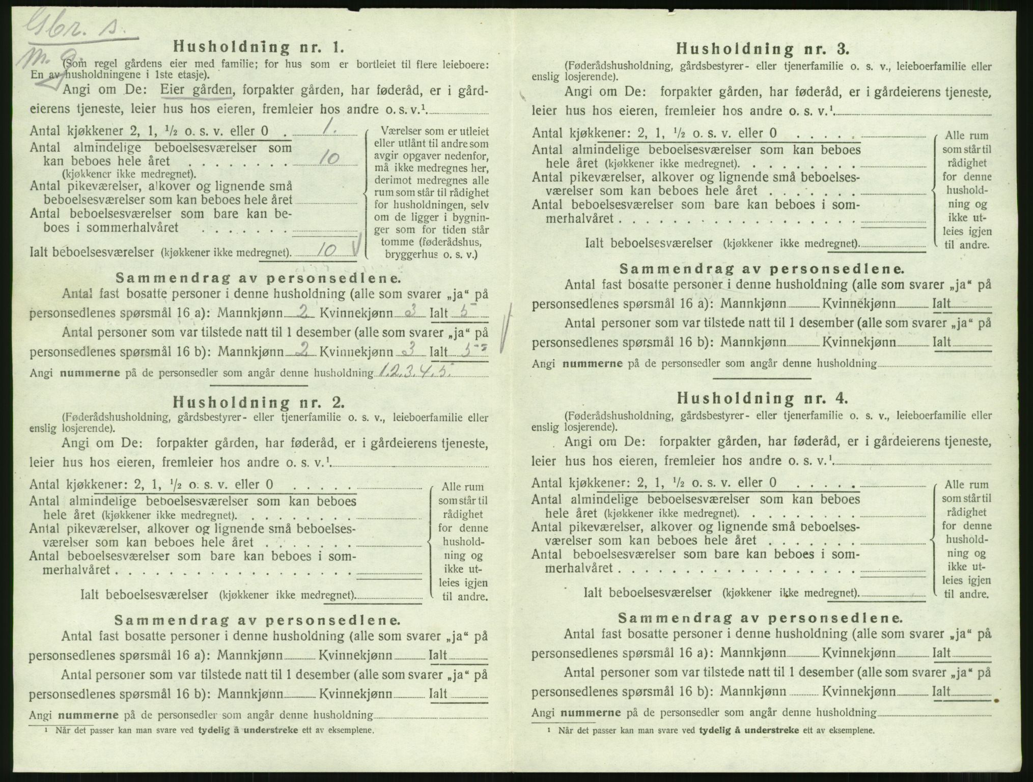 SAT, 1920 census for Eresfjord og Vistdal, 1920, p. 240