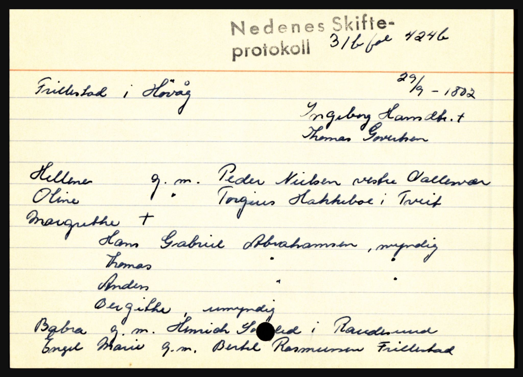 Nedenes sorenskriveri før 1824, AV/SAK-1221-0007/H, p. 7603