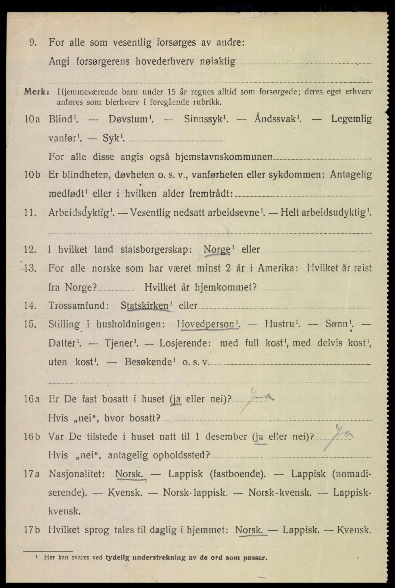 SAT, 1920 census for Borge, 1920, p. 7204