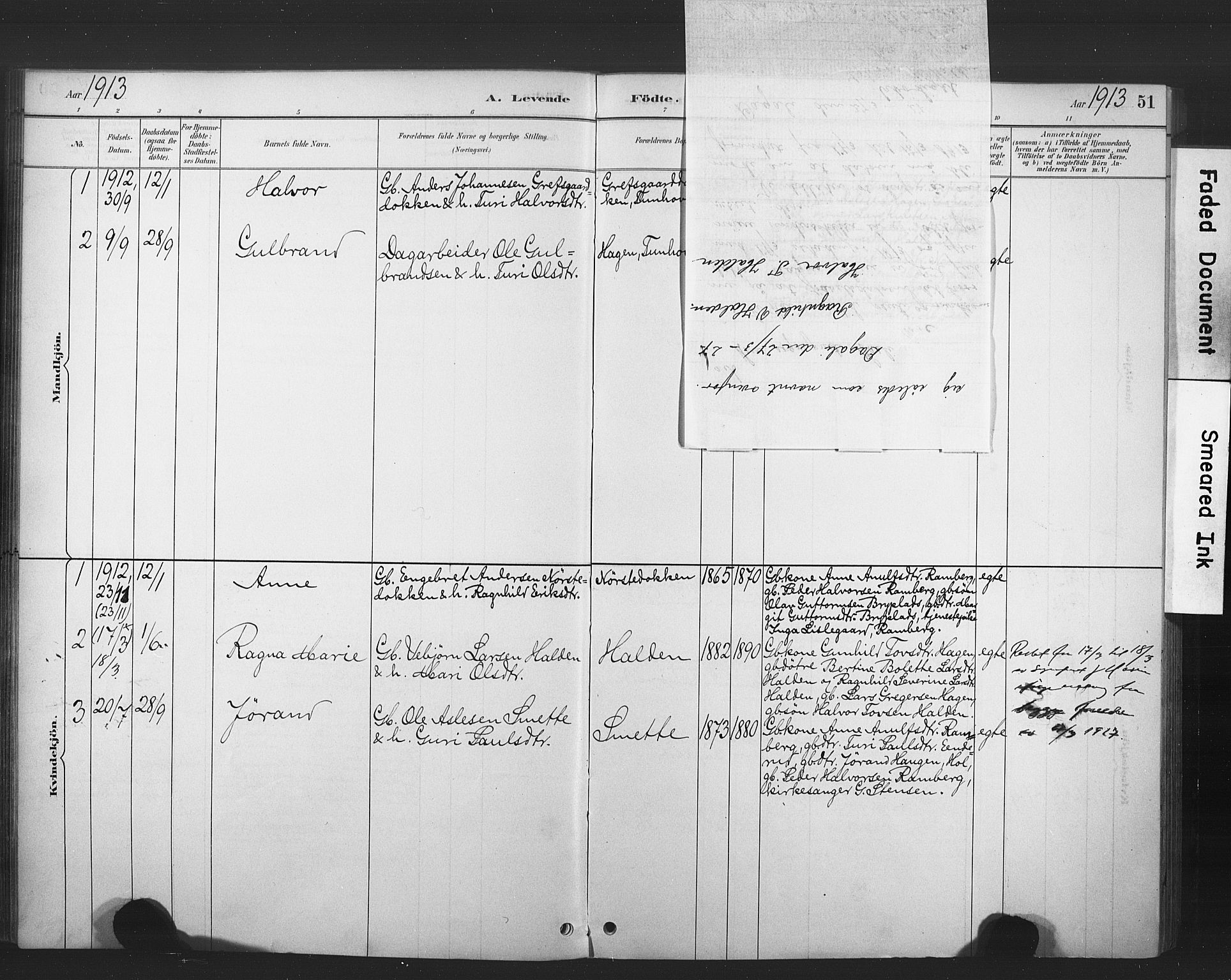 Nore kirkebøker, AV/SAKO-A-238/F/Fd/L0001: Parish register (official) no. IV 1, 1878-1918, p. 51