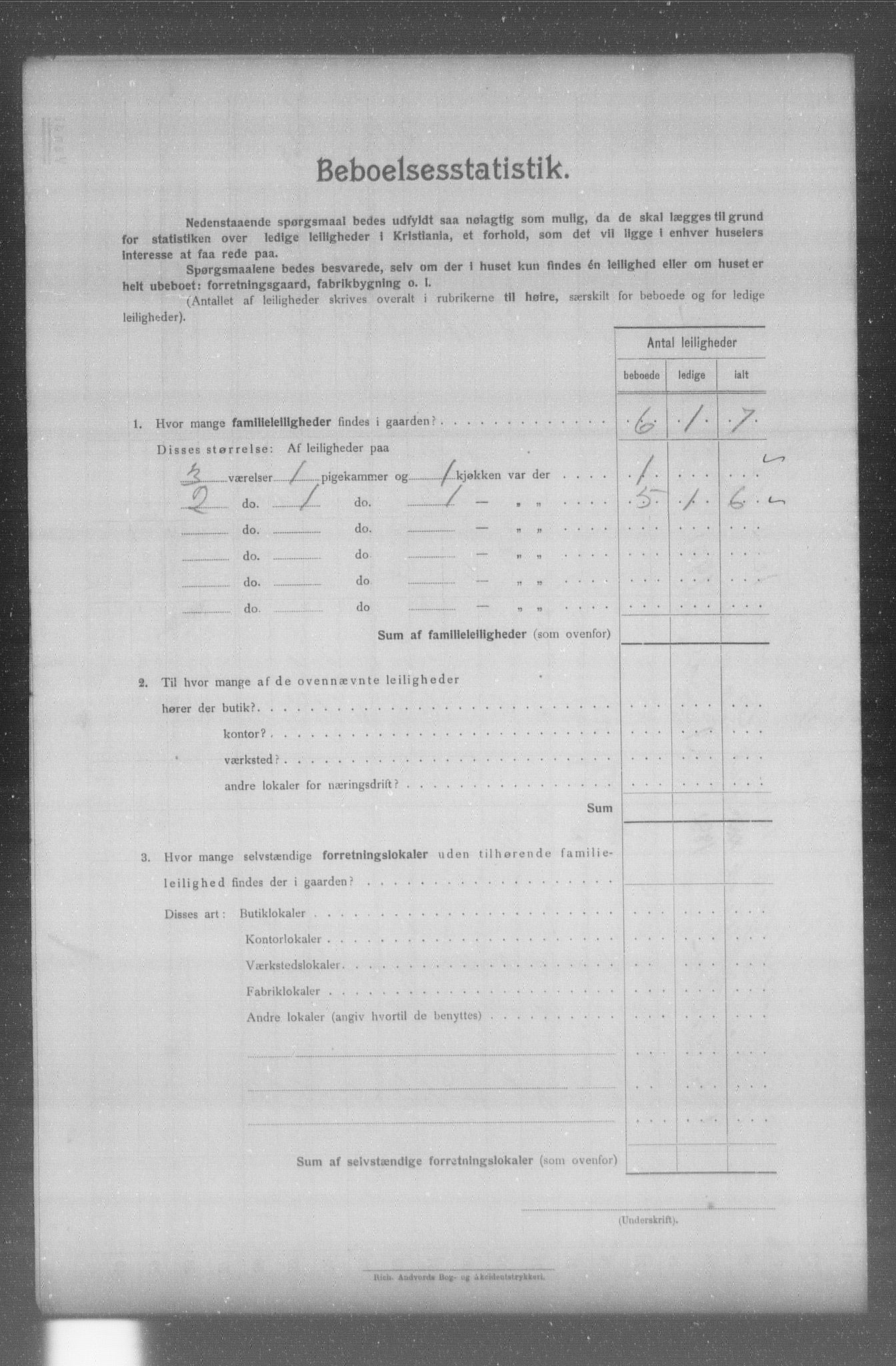 OBA, Municipal Census 1904 for Kristiania, 1904, p. 6557