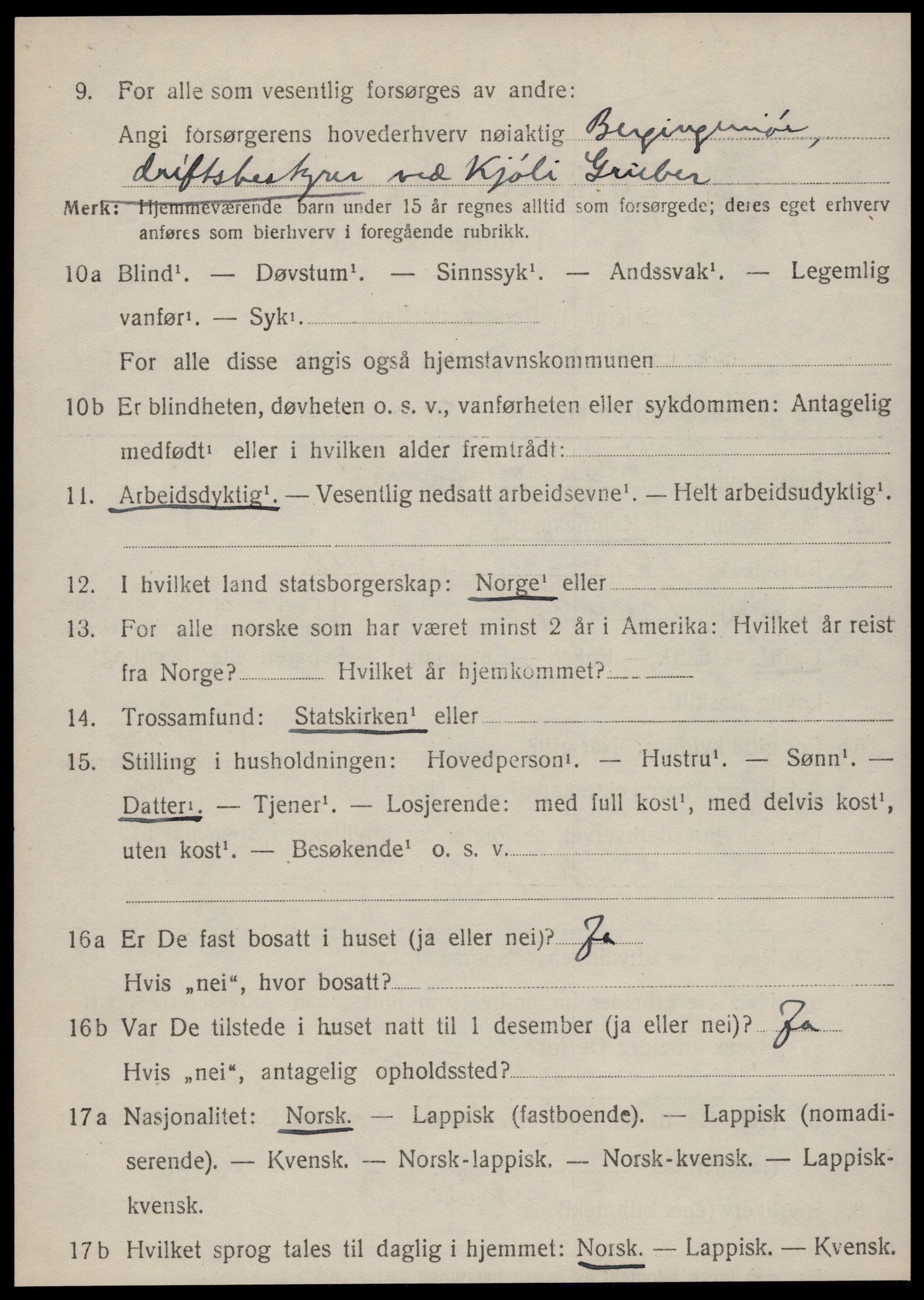 SAT, 1920 census for Ålen, 1920, p. 5089