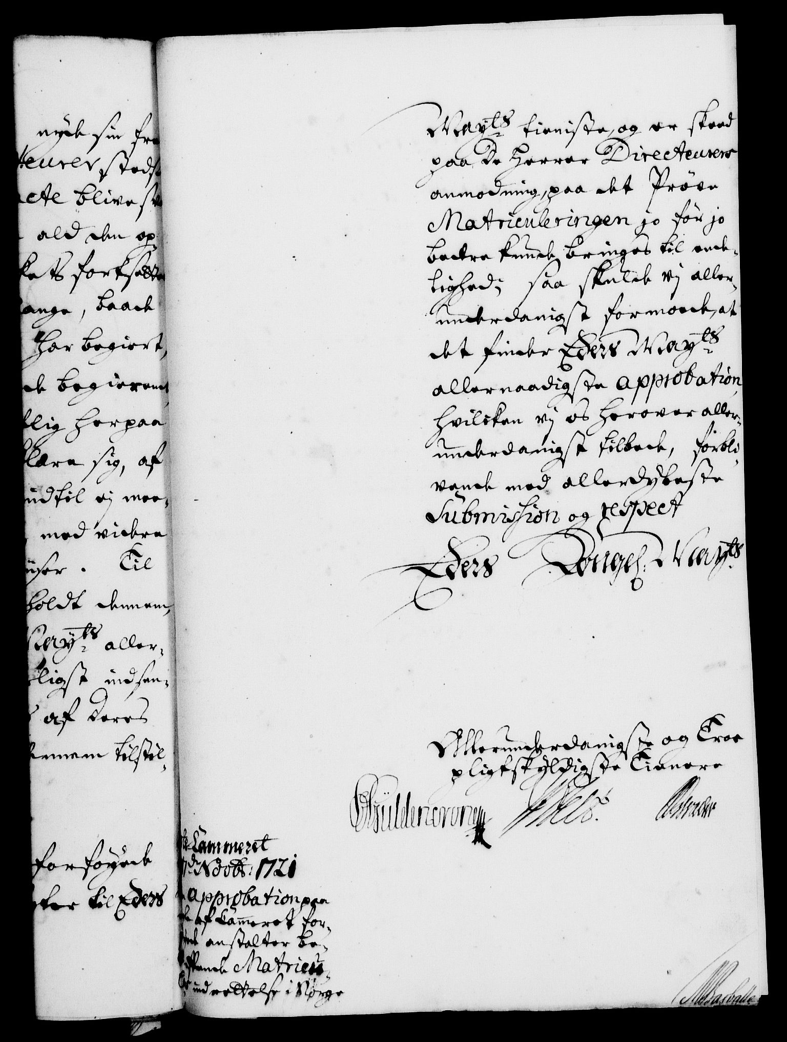 Rentekammeret, Kammerkanselliet, RA/EA-3111/G/Gf/Gfa/L0004: Norsk relasjons- og resolusjonsprotokoll (merket RK 52.4), 1721, p. 1385