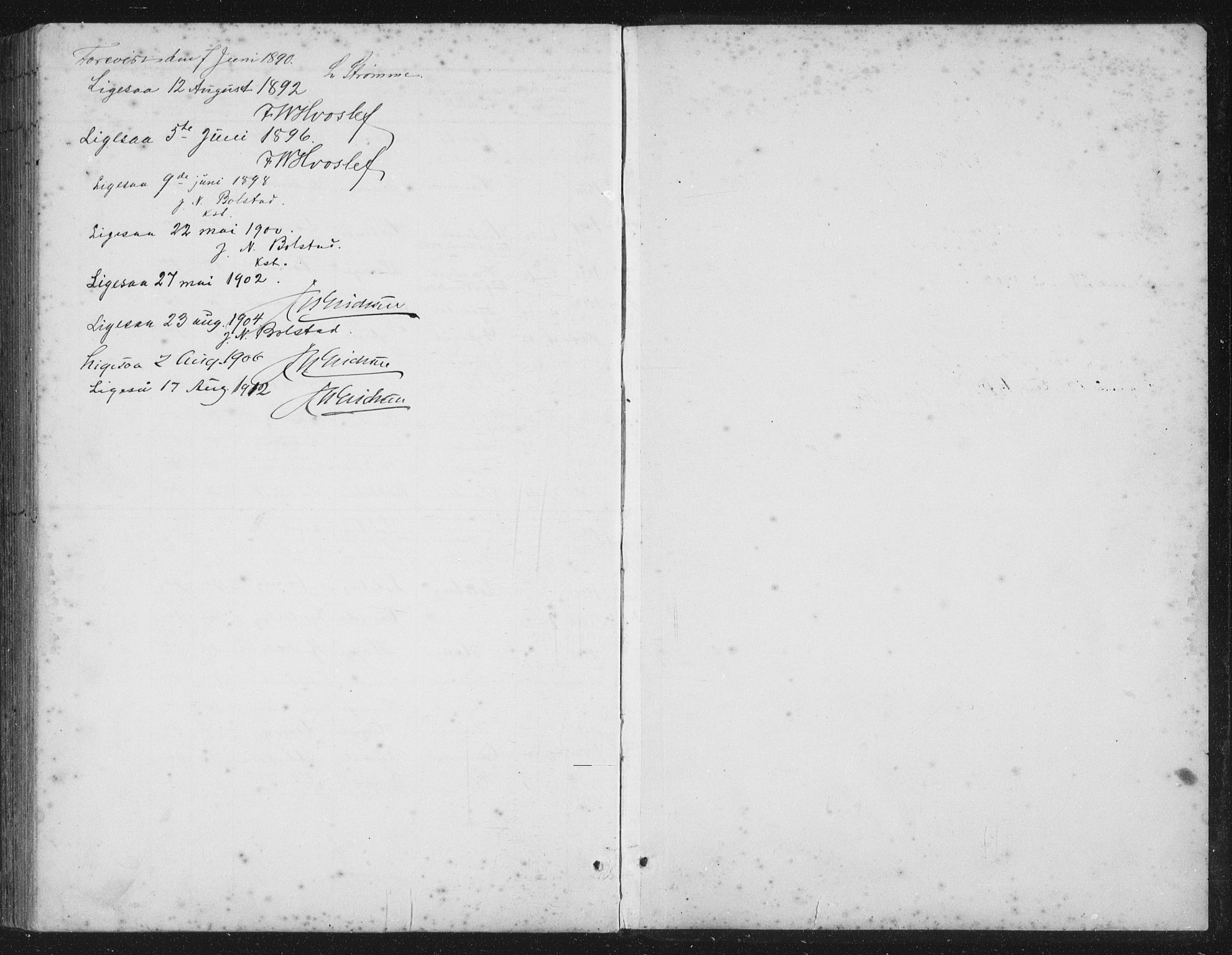 Gloppen sokneprestembete, SAB/A-80101/H/Hab/Habb/L0002: Parish register (copy) no. B 2, 1889-1909