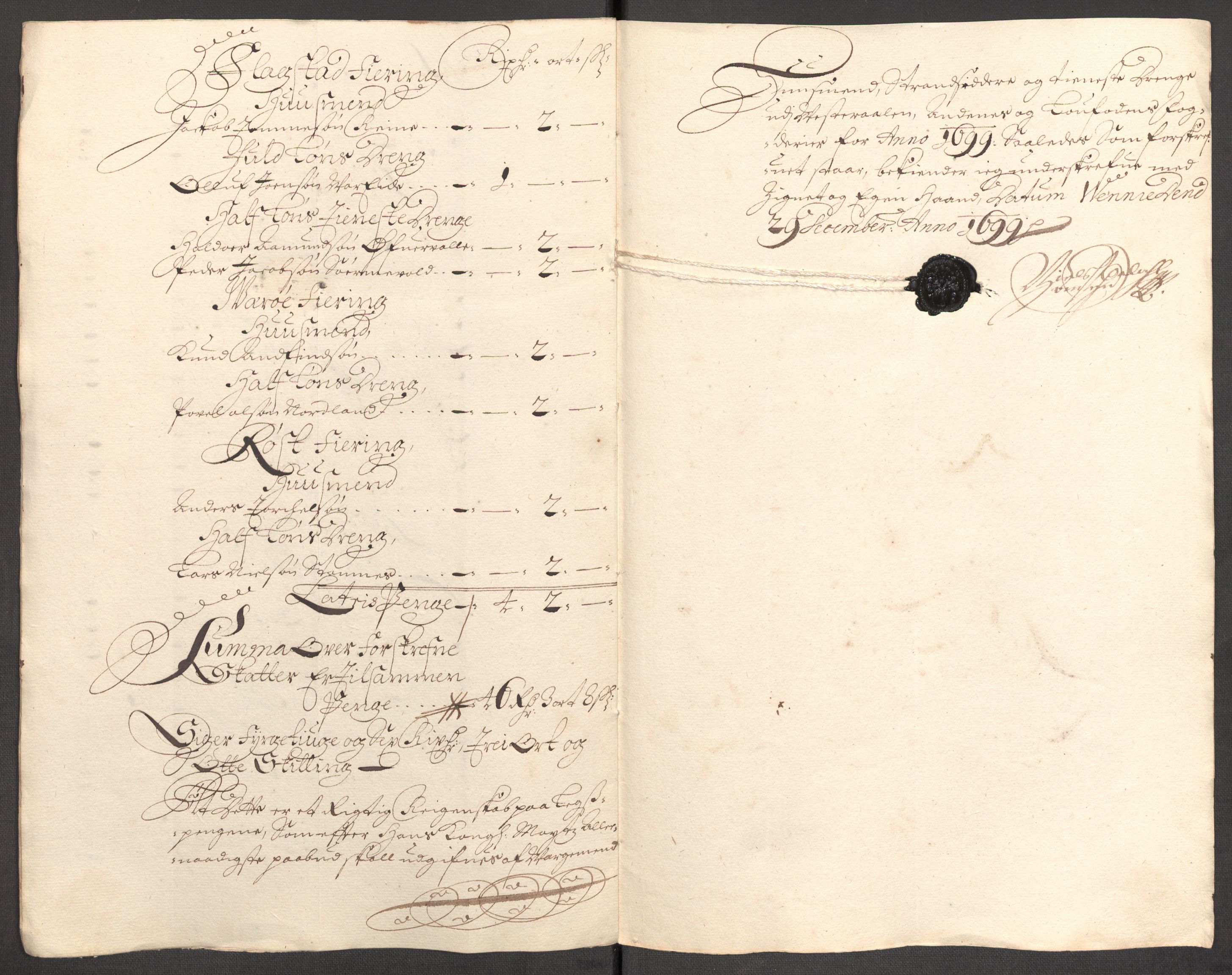 Rentekammeret inntil 1814, Reviderte regnskaper, Fogderegnskap, RA/EA-4092/R67/L4678: Fogderegnskap Vesterålen, Andenes og Lofoten, 1696-1708, p. 295