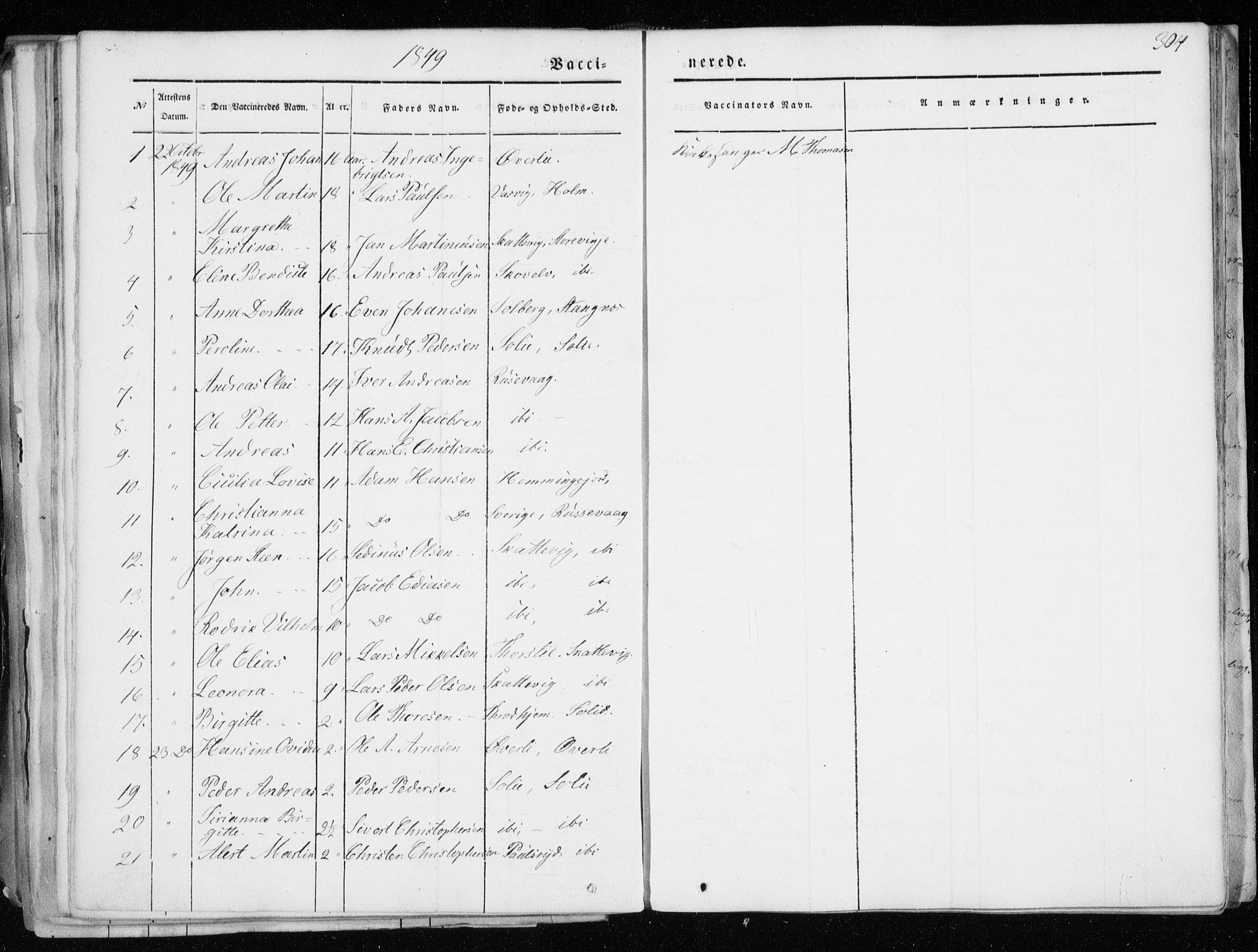 Tranøy sokneprestkontor, SATØ/S-1313/I/Ia/Iaa/L0006kirke: Parish register (official) no. 6, 1844-1855, p. 304