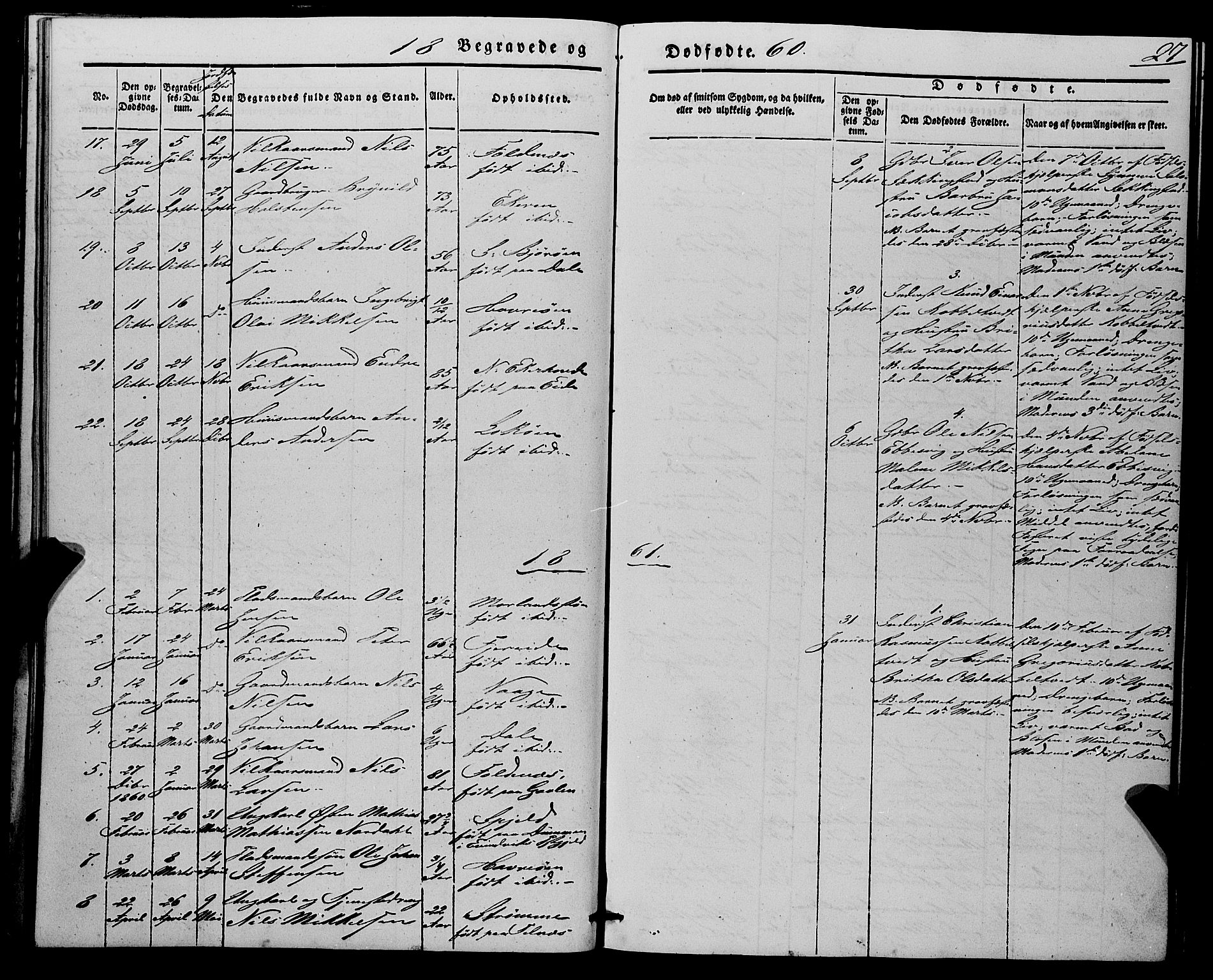 Fjell sokneprestembete, AV/SAB-A-75301/H/Haa: Parish register (official) no. A 7, 1847-1877, p. 27