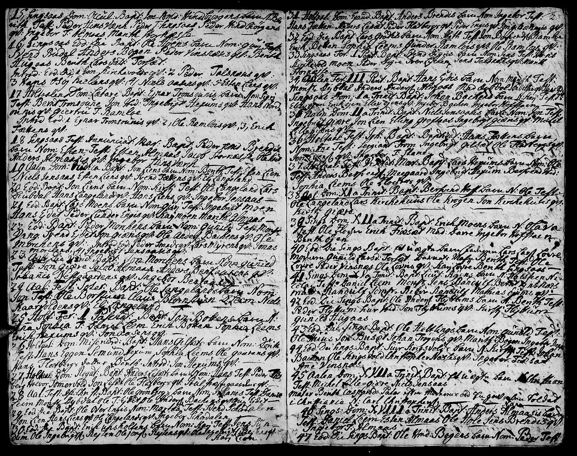 Ministerialprotokoller, klokkerbøker og fødselsregistre - Sør-Trøndelag, SAT/A-1456/685/L0952: Parish register (official) no. 685A01, 1745-1804, p. 2