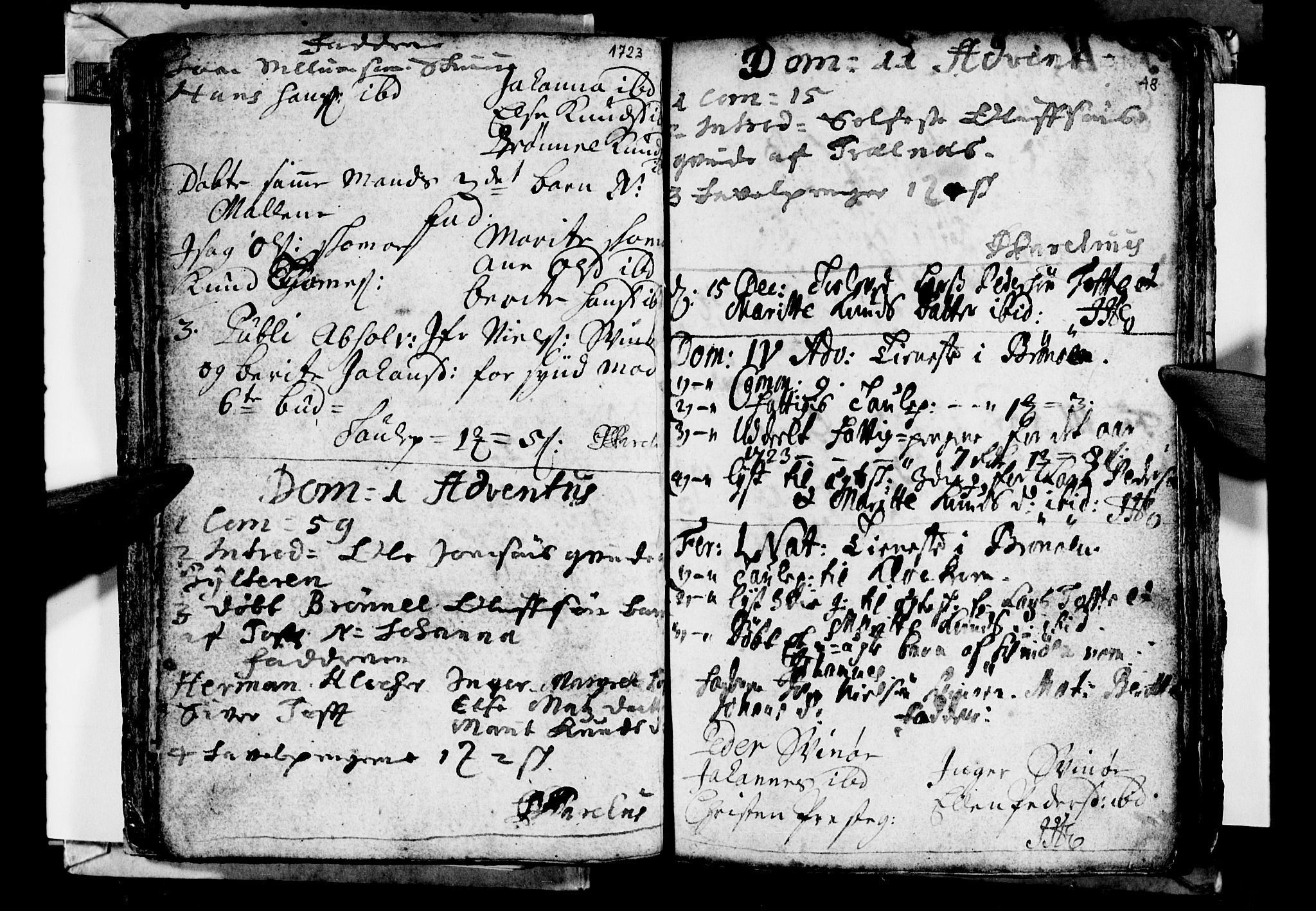 Ministerialprotokoller, klokkerbøker og fødselsregistre - Nordland, AV/SAT-A-1459/813/L0194: Parish register (official) no. 813A04, 1719-1758, p. 48