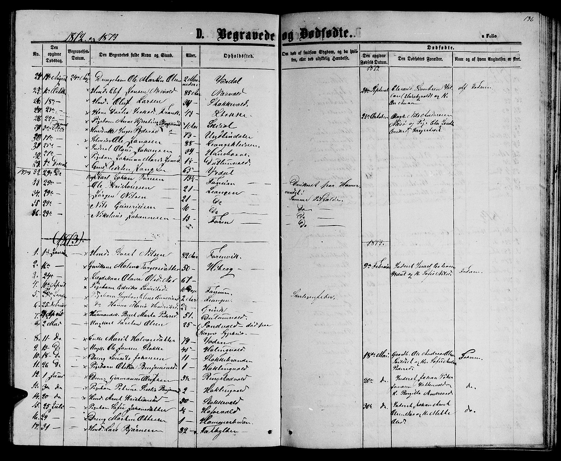 Ministerialprotokoller, klokkerbøker og fødselsregistre - Nord-Trøndelag, AV/SAT-A-1458/714/L0133: Parish register (copy) no. 714C02, 1865-1877, p. 136