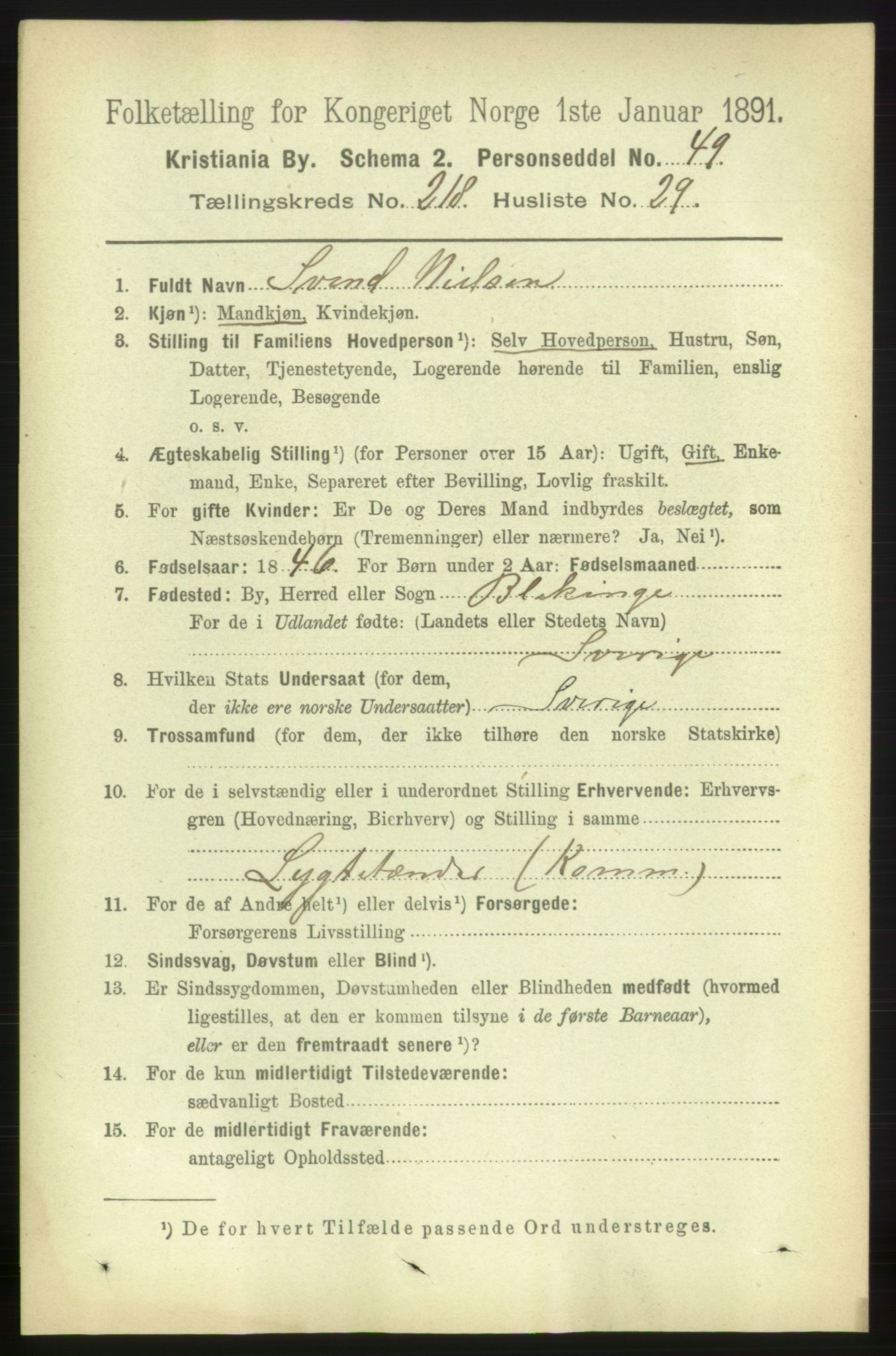 RA, 1891 census for 0301 Kristiania, 1891, p. 129775