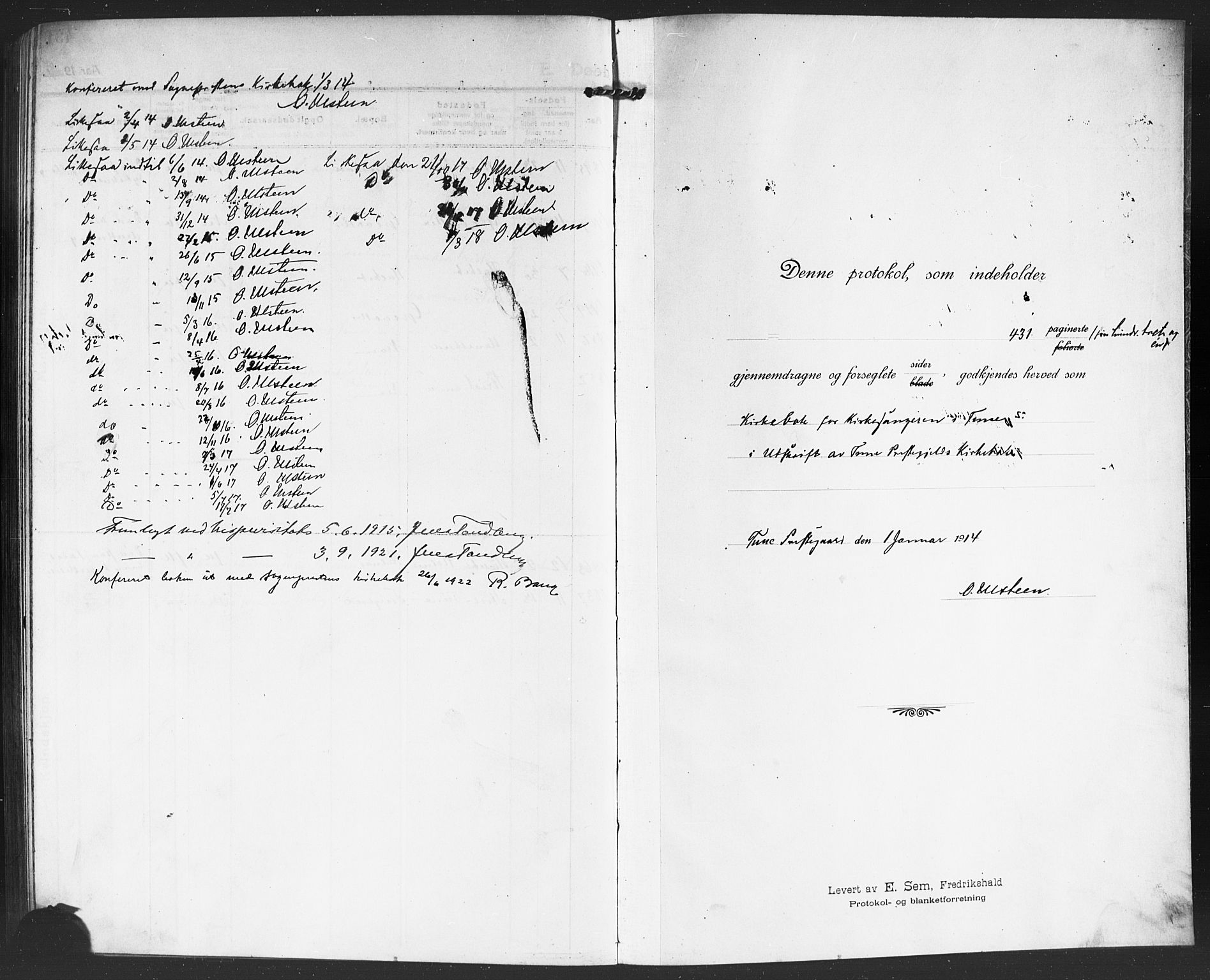 Tune prestekontor Kirkebøker, SAO/A-2007/G/Ga/L0003: Parish register (copy) no. I 3, 1914-1919