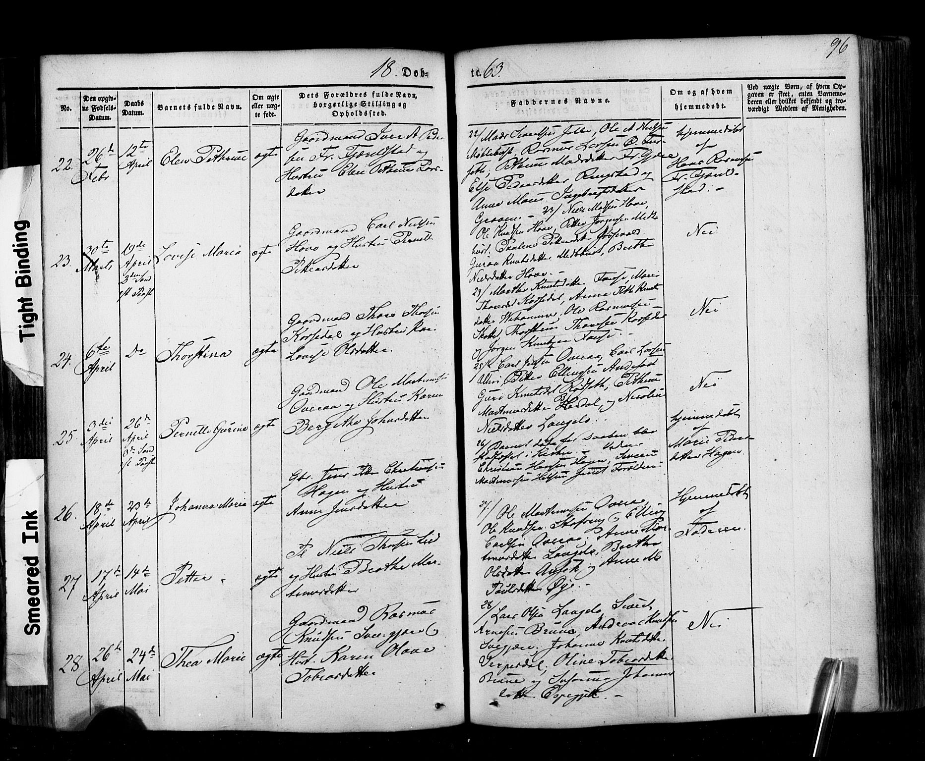 Ministerialprotokoller, klokkerbøker og fødselsregistre - Møre og Romsdal, AV/SAT-A-1454/520/L0275: Parish register (official) no. 520A05, 1844-1881, p. 96