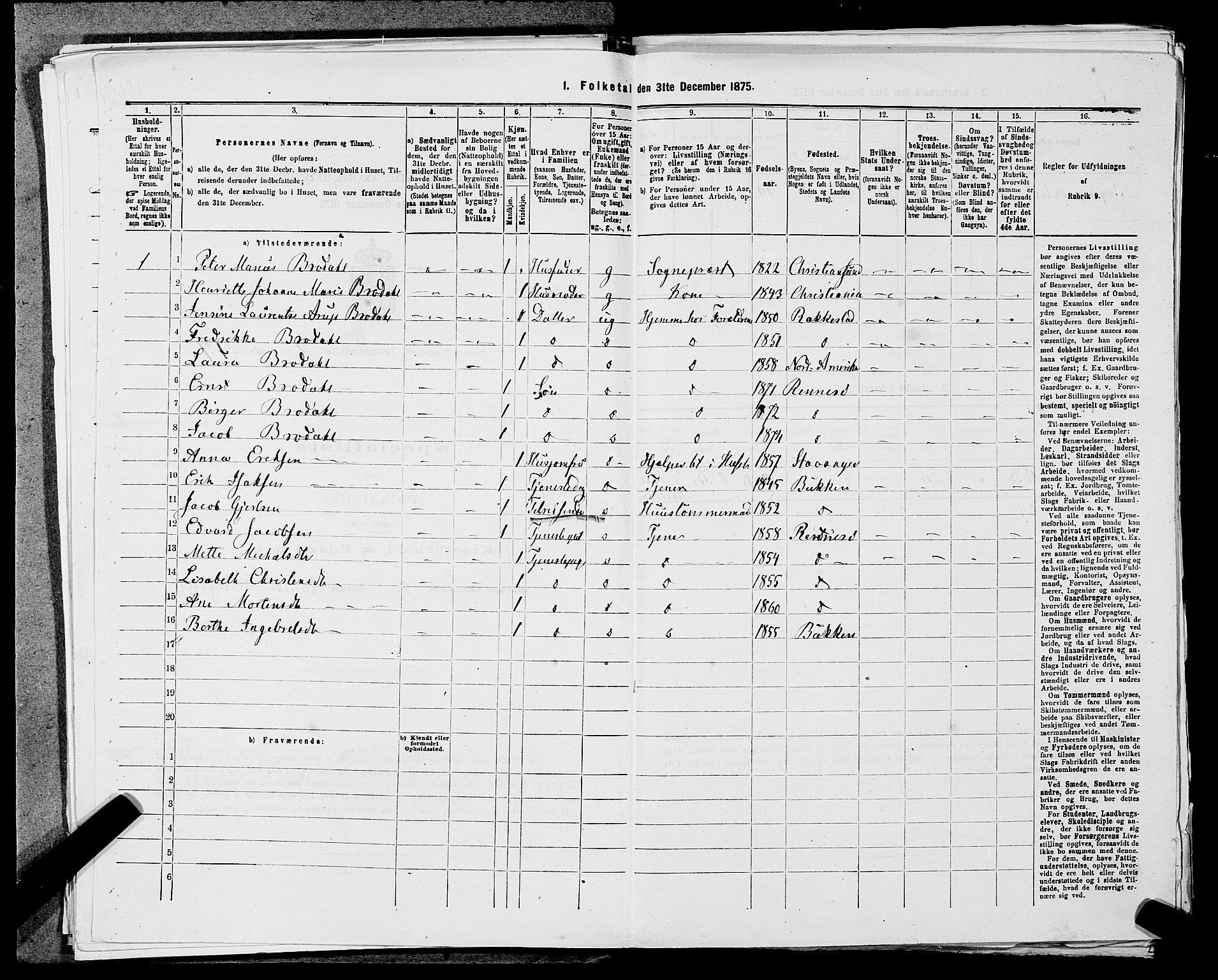 SAST, 1875 census for 1142P Rennesøy, 1875, p. 237