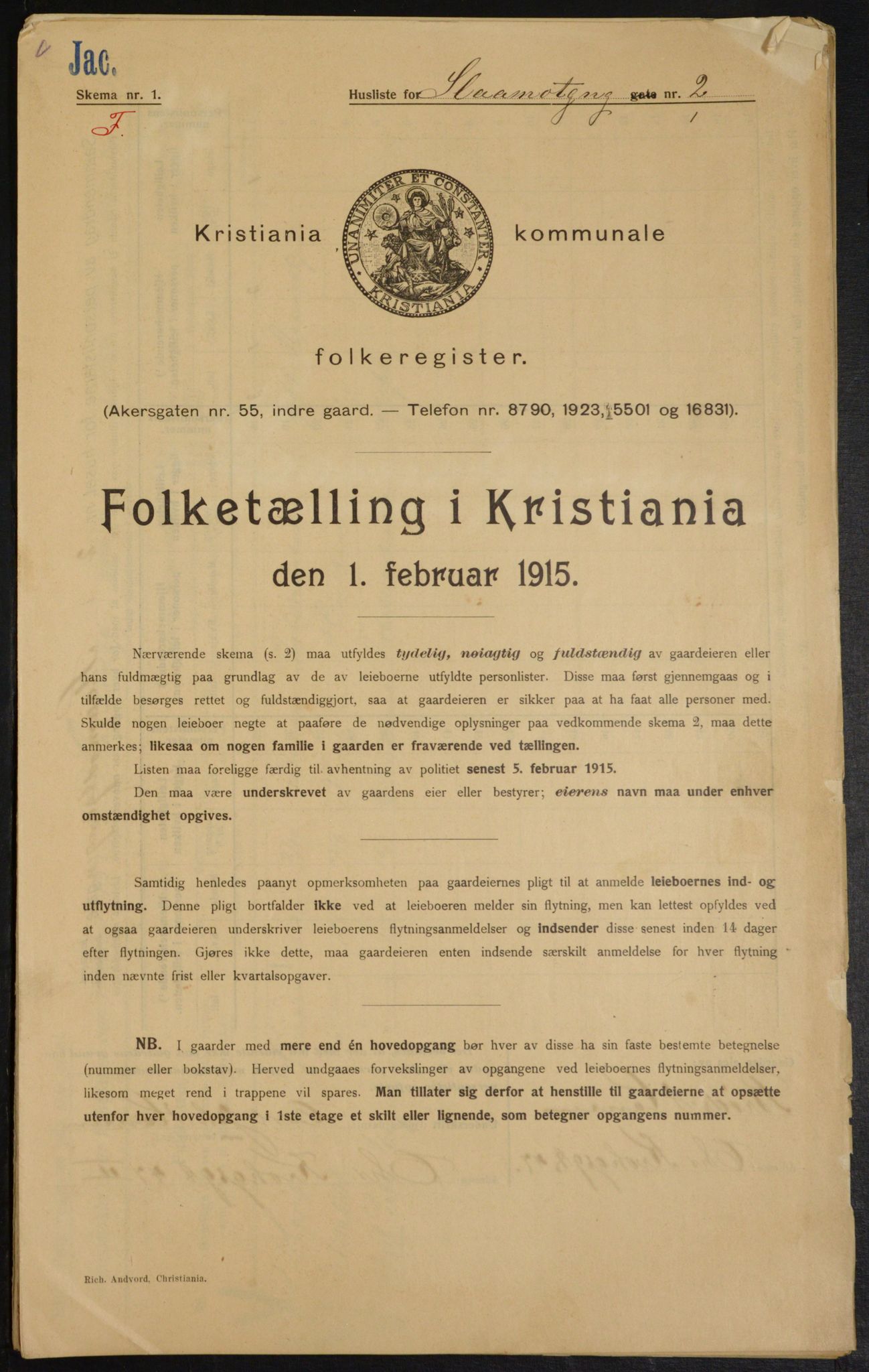 OBA, Municipal Census 1915 for Kristiania, 1915, p. 96803