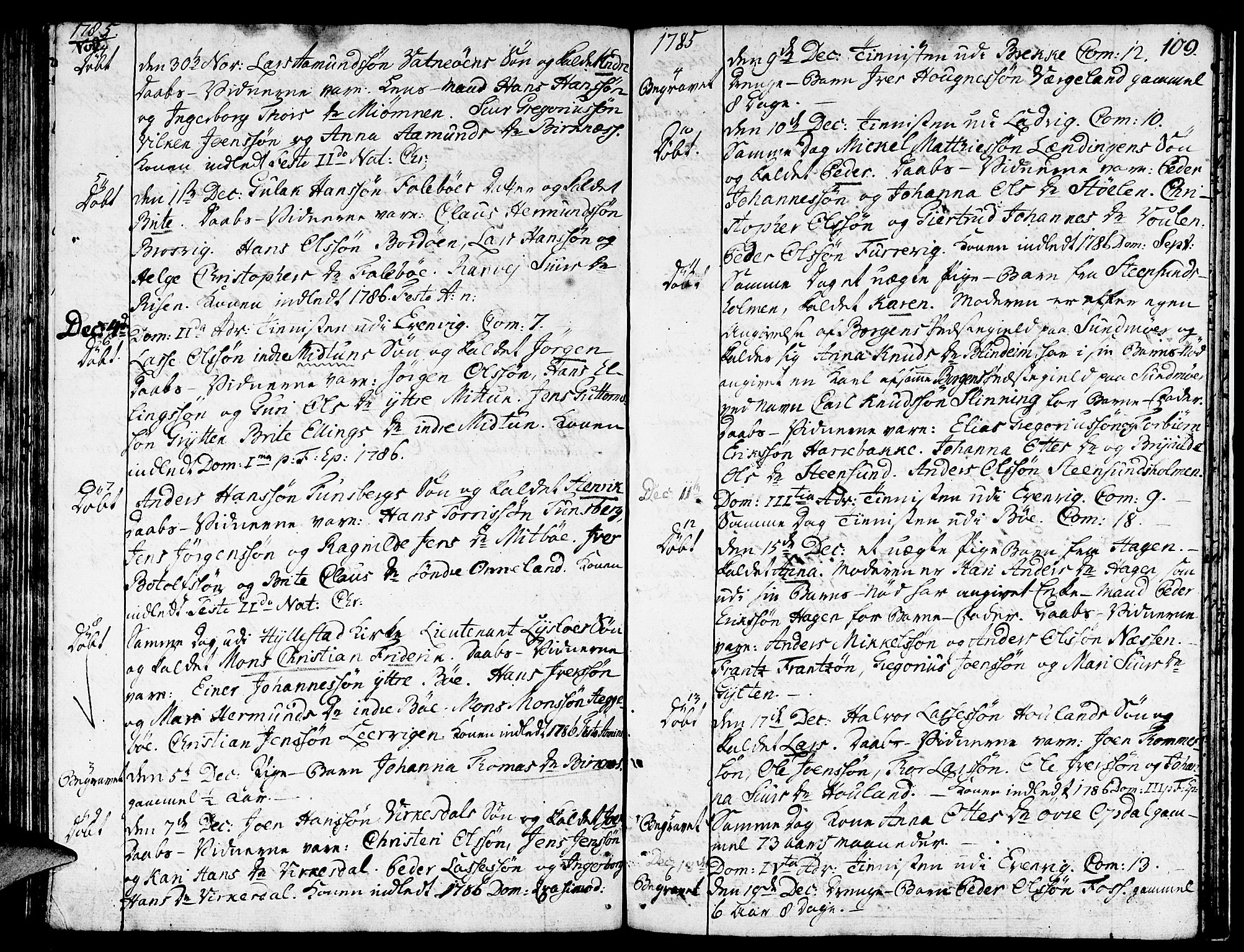 Gulen sokneprestembete, SAB/A-80201/H/Haa/Haaa/L0013: Parish register (official) no. A 13, 1776-1787, p. 109