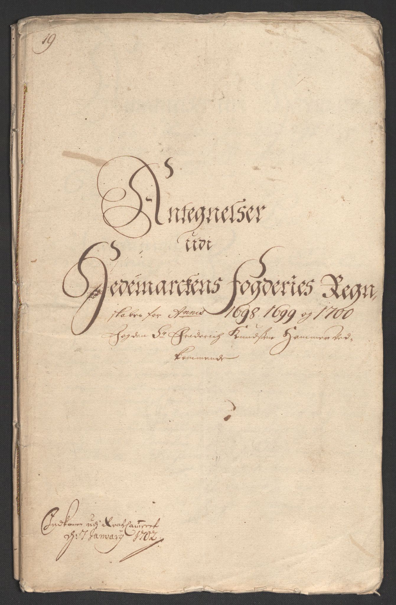 Rentekammeret inntil 1814, Reviderte regnskaper, Fogderegnskap, AV/RA-EA-4092/R16/L1039: Fogderegnskap Hedmark, 1700, p. 267