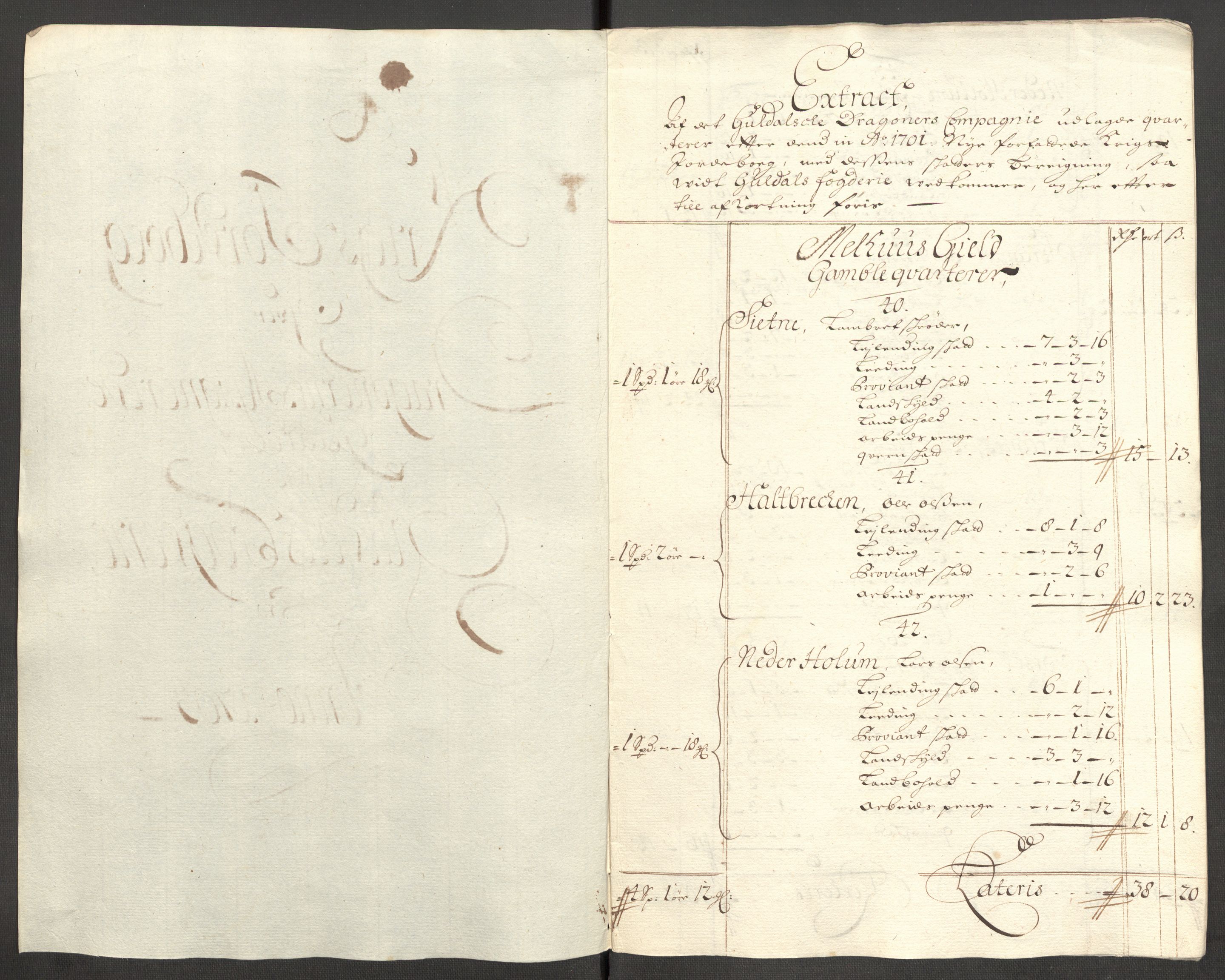 Rentekammeret inntil 1814, Reviderte regnskaper, Fogderegnskap, AV/RA-EA-4092/R60/L3953: Fogderegnskap Orkdal og Gauldal, 1703, p. 379