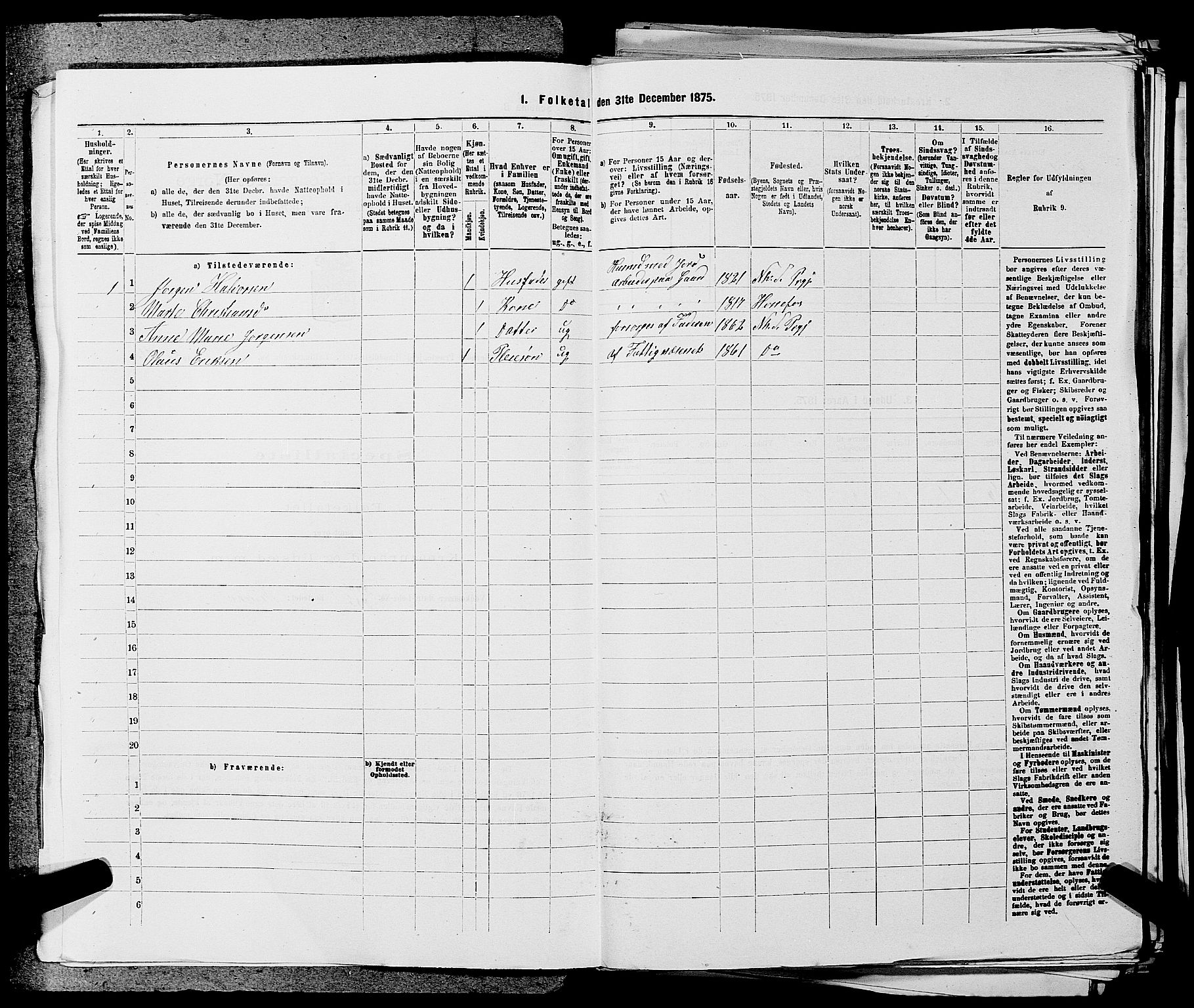 SAKO, 1875 census for 0613L Norderhov/Norderhov, Haug og Lunder, 1875, p. 754