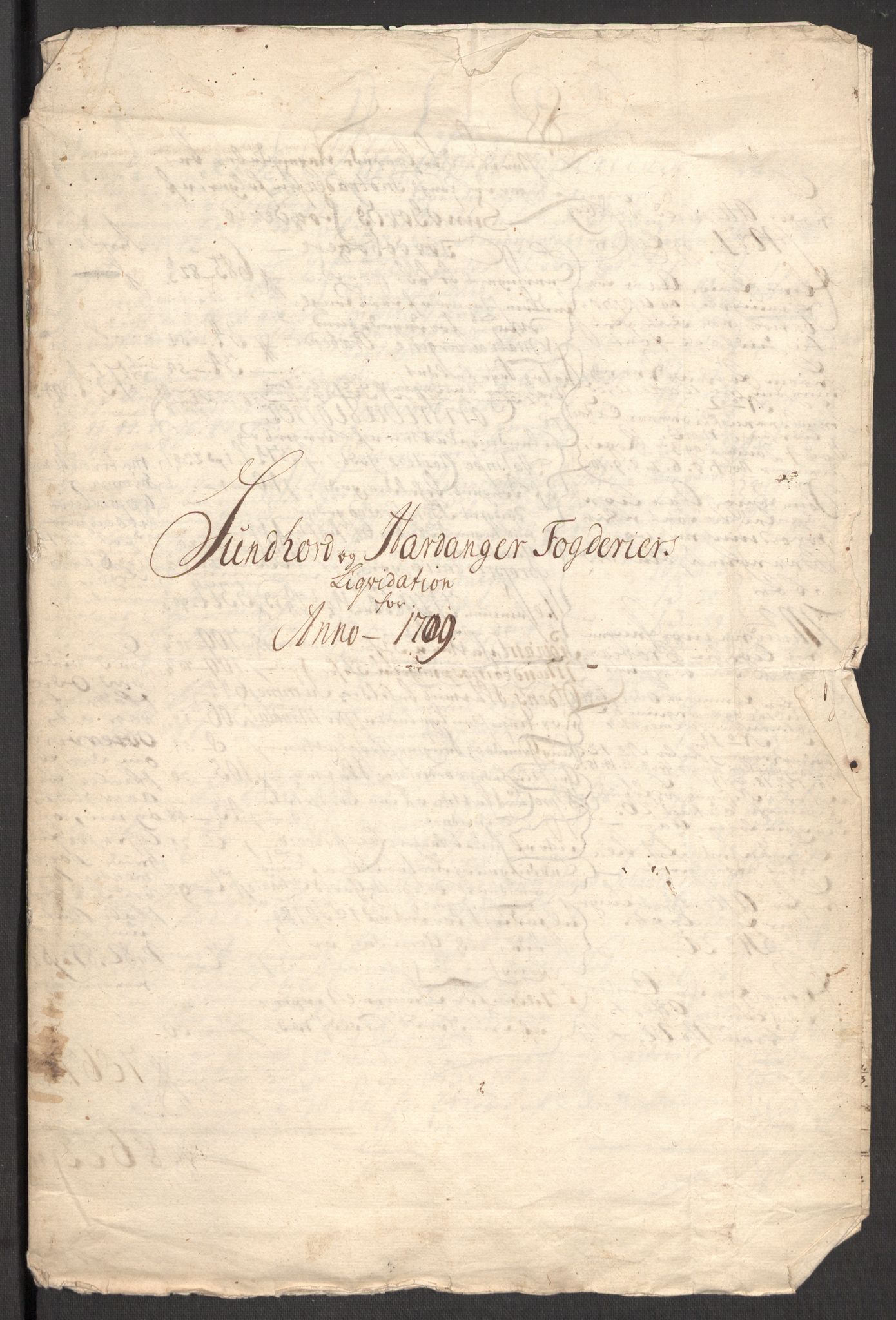 Rentekammeret inntil 1814, Reviderte regnskaper, Fogderegnskap, AV/RA-EA-4092/R48/L2986: Fogderegnskap Sunnhordland og Hardanger, 1709-1710, p. 22