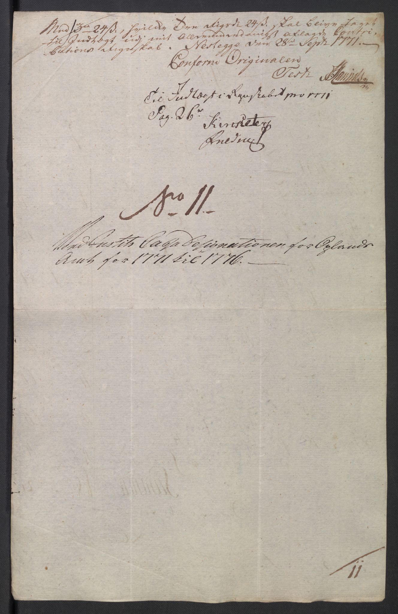 Rentekammeret inntil 1814, Reviderte regnskaper, Mindre regnskaper, AV/RA-EA-4068/Rb/L0014: Opplands amt, 1771-1779, p. 327