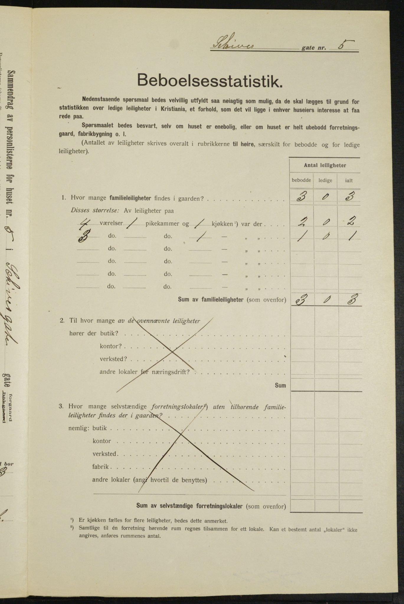 OBA, Municipal Census 1913 for Kristiania, 1913, p. 89561