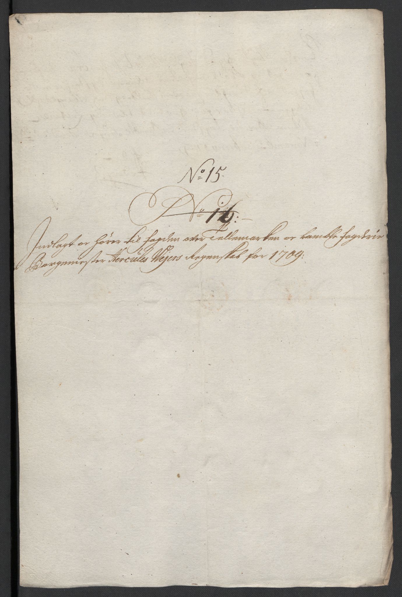 Rentekammeret inntil 1814, Reviderte regnskaper, Fogderegnskap, AV/RA-EA-4092/R36/L2118: Fogderegnskap Øvre og Nedre Telemark og Bamble, 1708-1709, p. 260