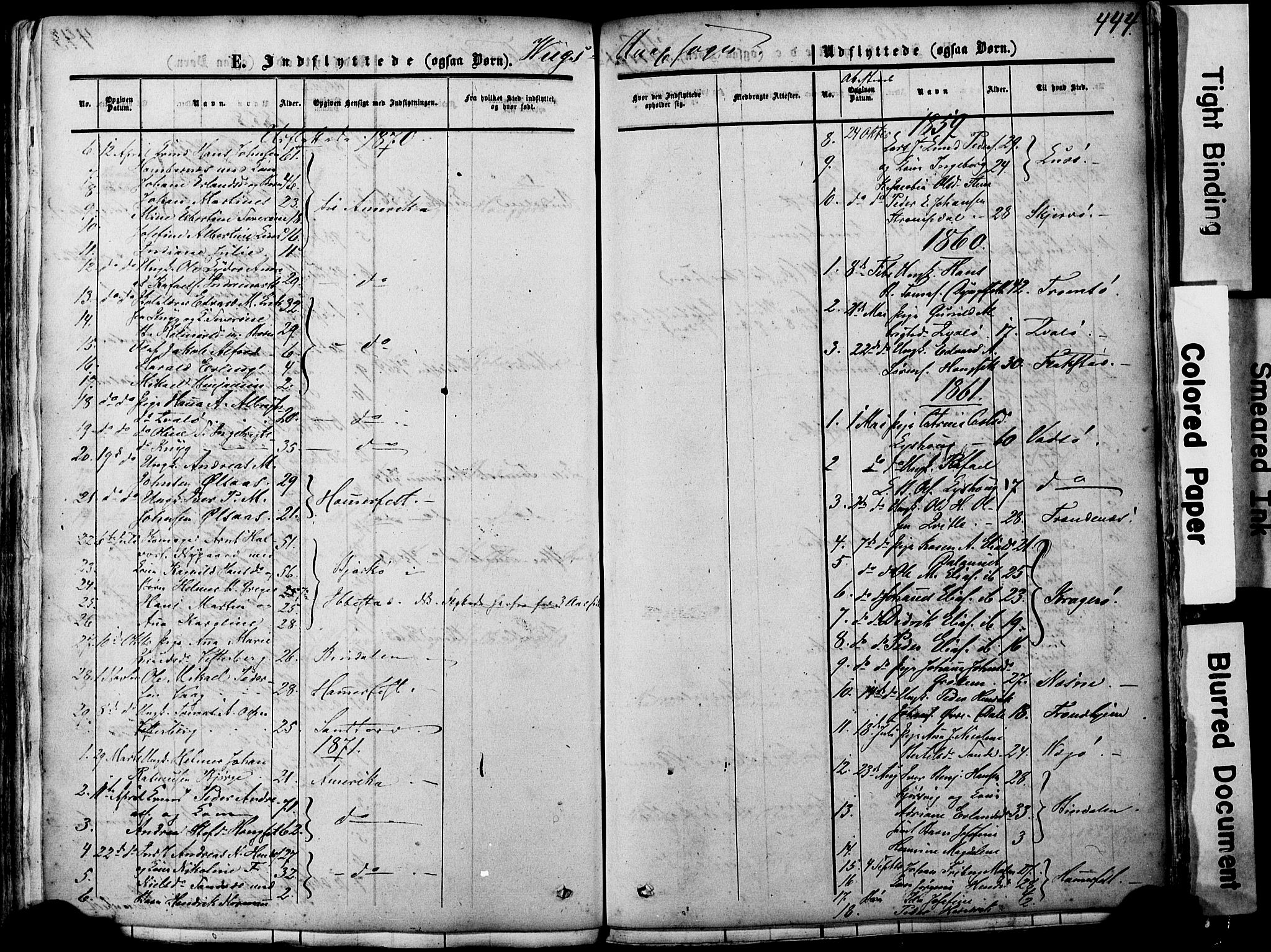 Ministerialprotokoller, klokkerbøker og fødselsregistre - Nordland, AV/SAT-A-1459/812/L0176: Parish register (official) no. 812A05, 1834-1874, p. 444