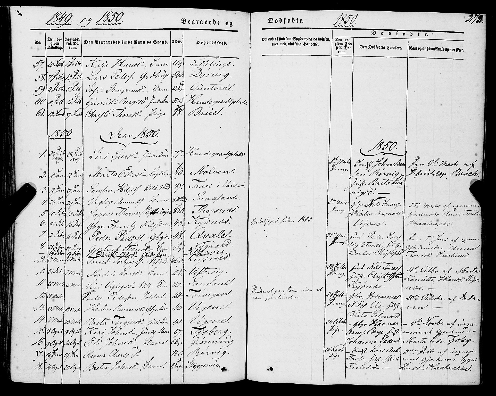 Strandebarm sokneprestembete, AV/SAB-A-78401/H/Haa: Parish register (official) no. A 7, 1844-1872, p. 273