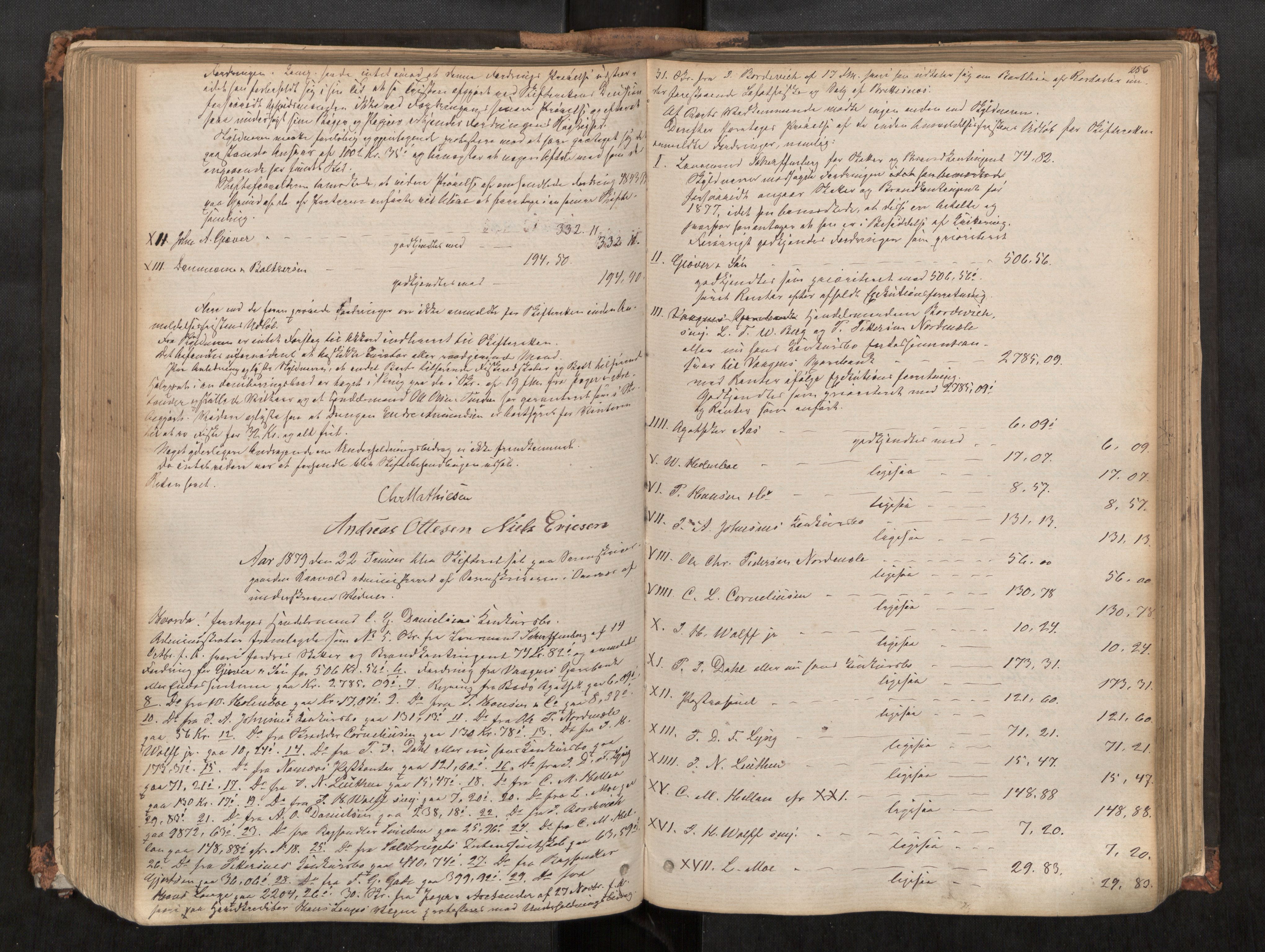 Vesterålen sorenskriveri, AV/SAT-A-4180/1/3/3B/L0002: Skiftebehandlingsprotokoll, 1872-1884, p. 256
