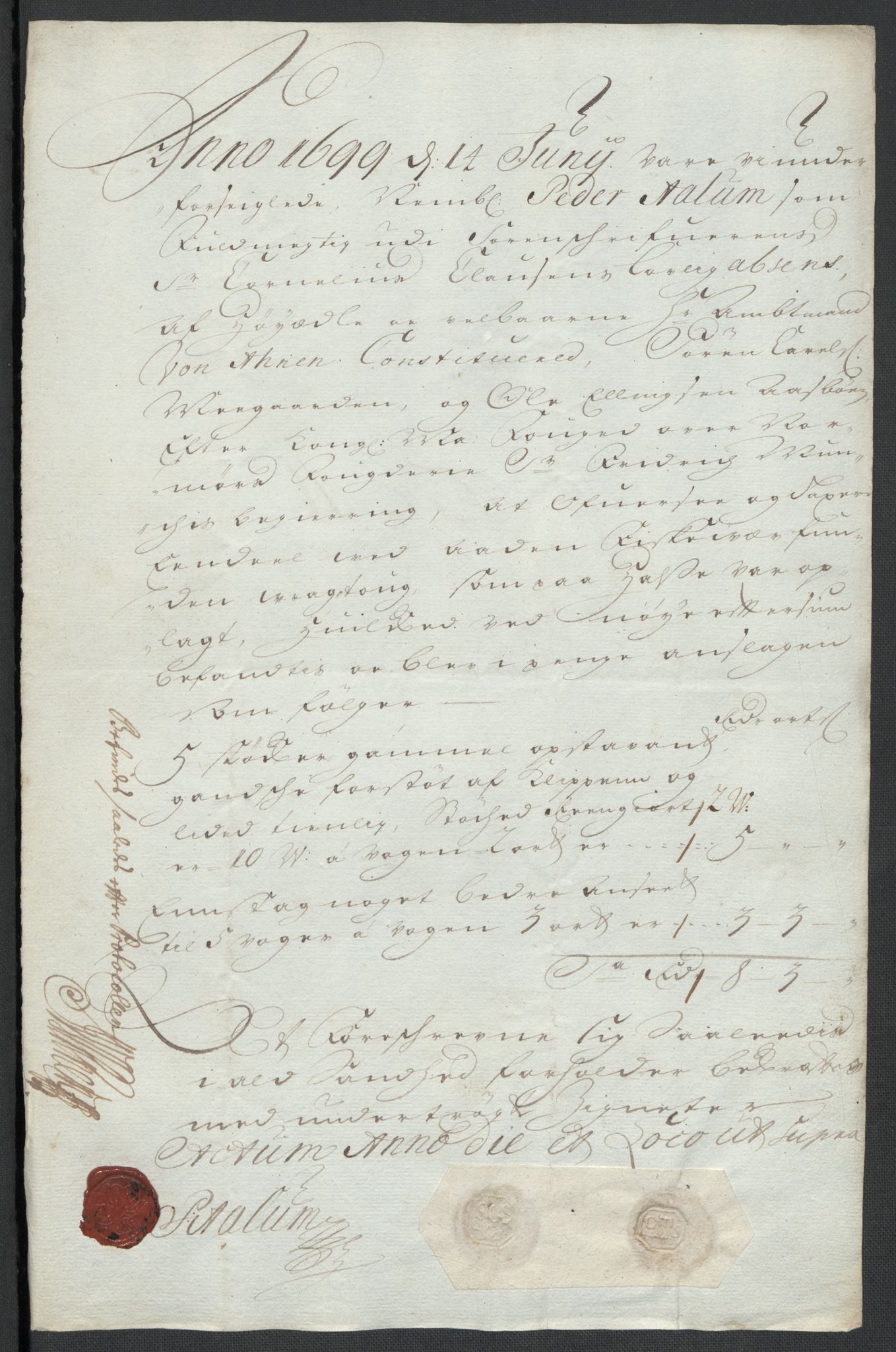 Rentekammeret inntil 1814, Reviderte regnskaper, Fogderegnskap, AV/RA-EA-4092/R56/L3738: Fogderegnskap Nordmøre, 1699, p. 109