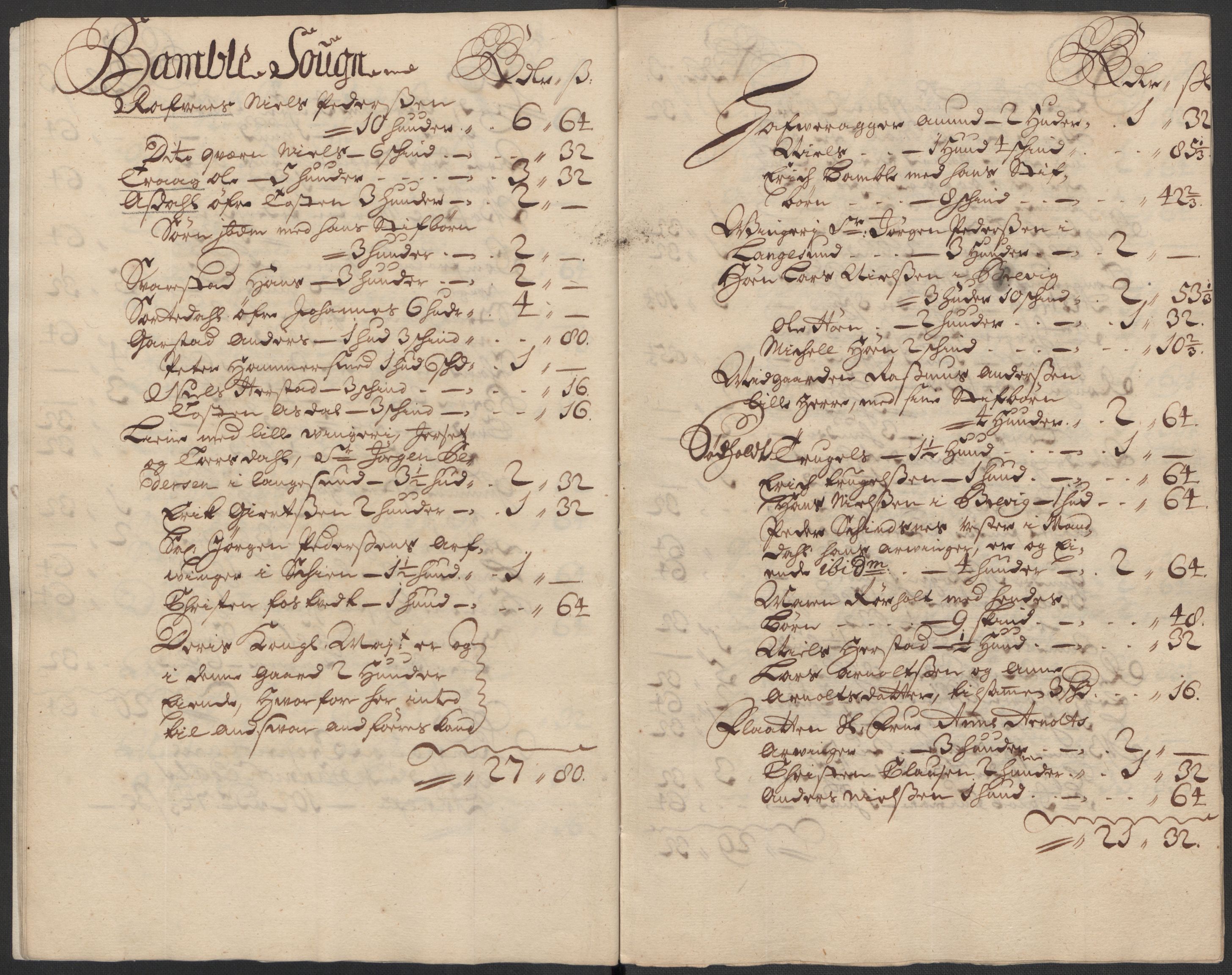 Rentekammeret inntil 1814, Reviderte regnskaper, Fogderegnskap, AV/RA-EA-4092/R36/L2124: Fogderegnskap Øvre og Nedre Telemark og Bamble, 1713, p. 244